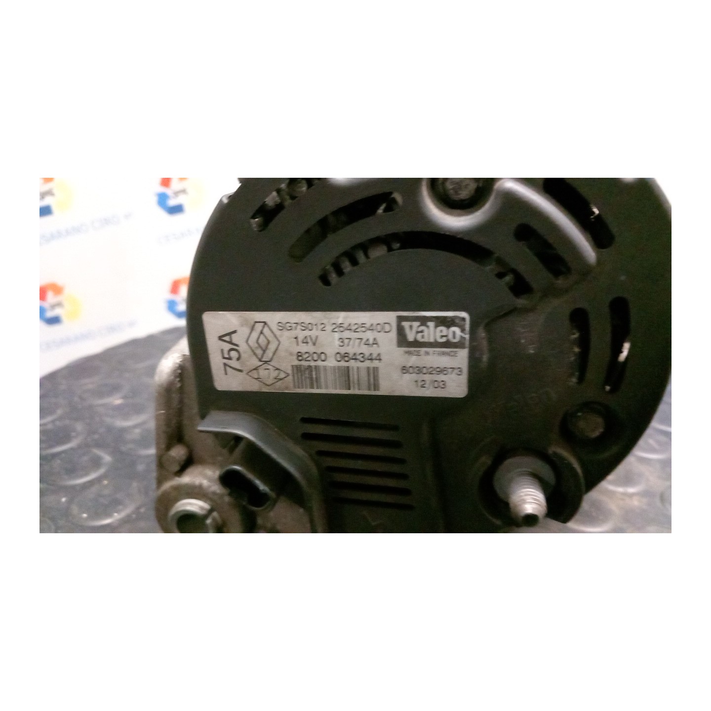 ALTERNATORE VALEO,A11VI98 030 RENAULT TWINGO 1A SERIE (08/98-09/07) D7FF7 7701058244