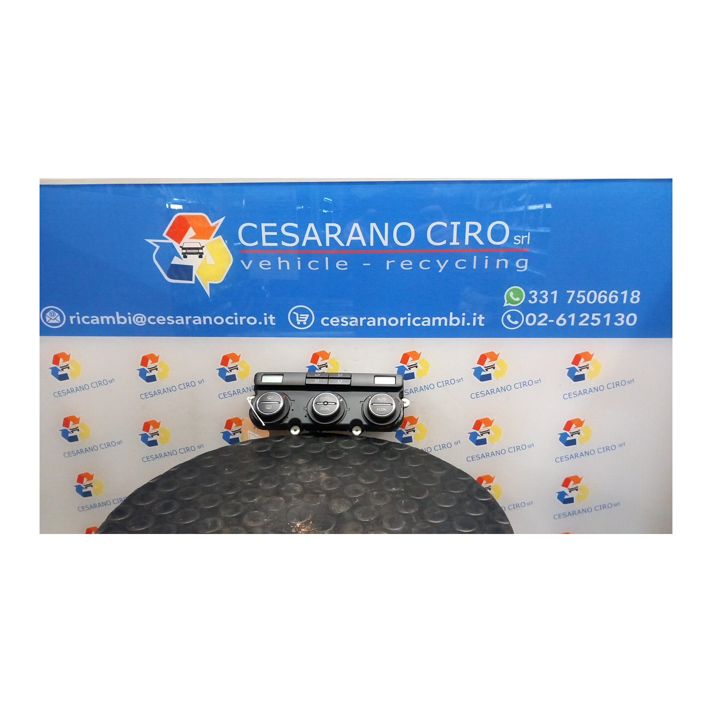 BLOCCO COMANDO CLIMATIZZAZIONE 033 VOLKSWAGEN GOLF (1K) (10/03-12/09) BSE 1K0819047CHWHS