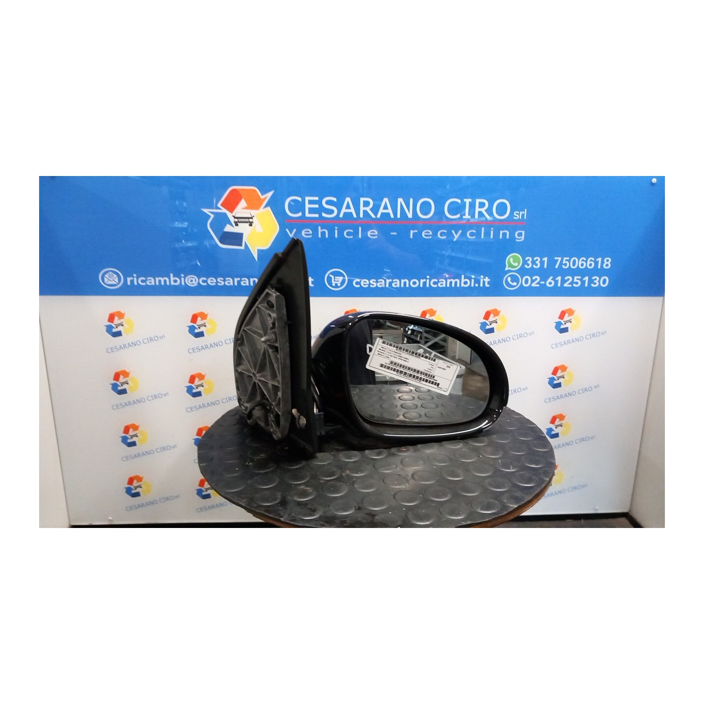 RETROVISORE EST. REGOLAZ. ELETTR. DX. 038 VOLKSWAGEN GOLF (1K) (10/03-12/09) BSE 1K1857508CN9B9