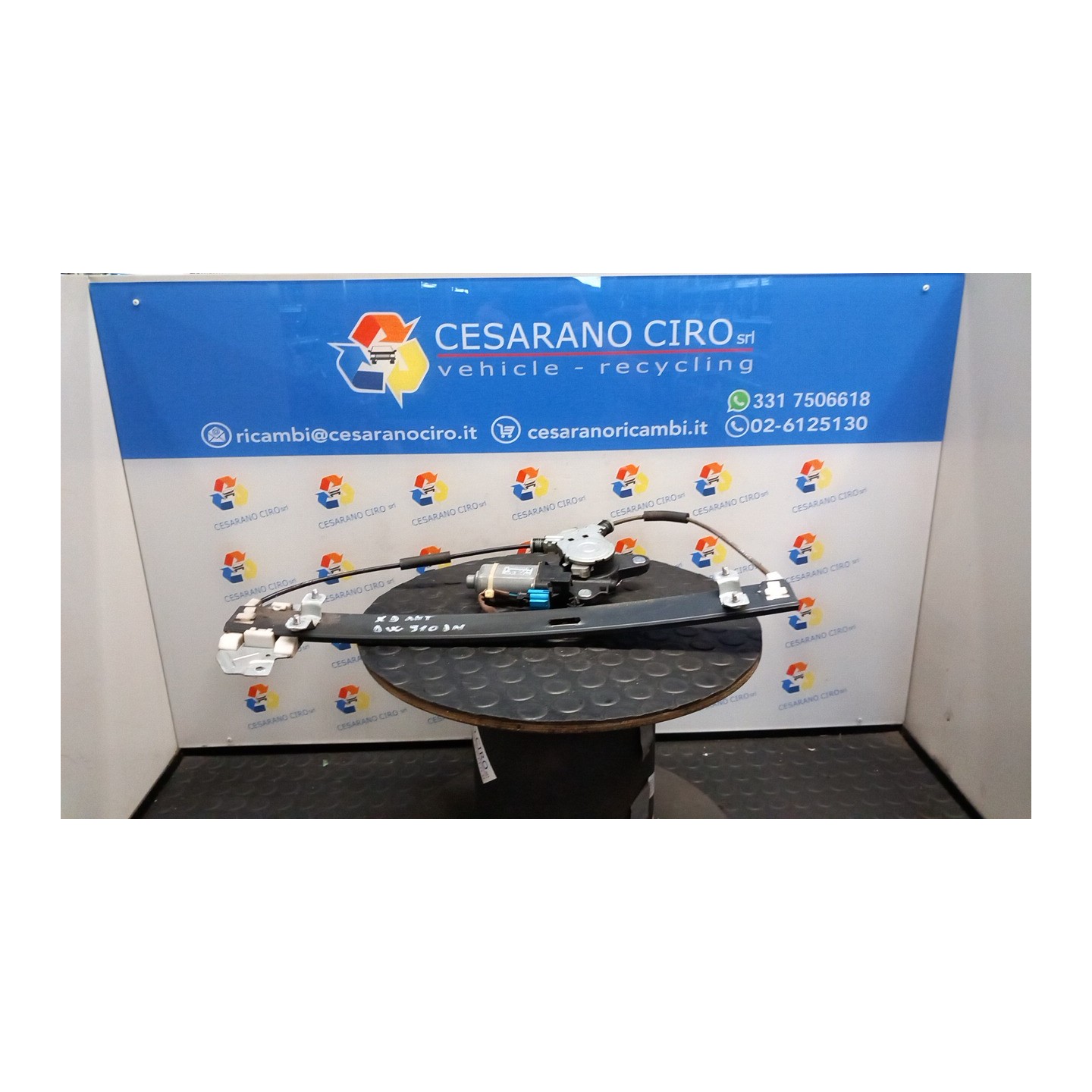 ALZACRISTALLO ELETTR. PORTA ANT. DX. 061 CHEVROLET (DAEWOO) MATIZ (M200) (04/05-12/10) A08S3 96601566