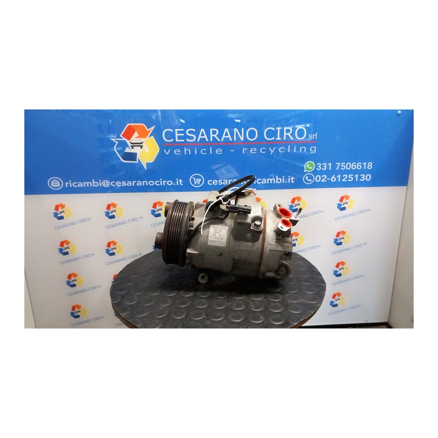 COMPRESSORE A/C 041 NISSAN QASHQAI (J10E/JJ10E) (02/07-12 MR20 92600BR20A