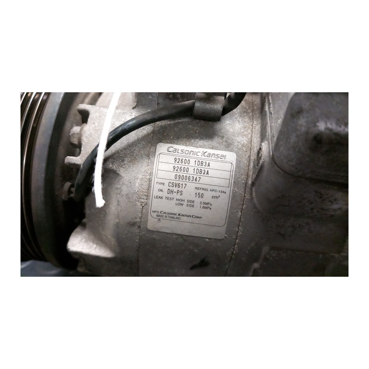 COMPRESSORE A/C 041 NISSAN QASHQAI (J10E/JJ10E) (02/07-12 MR20 92600BR20A
