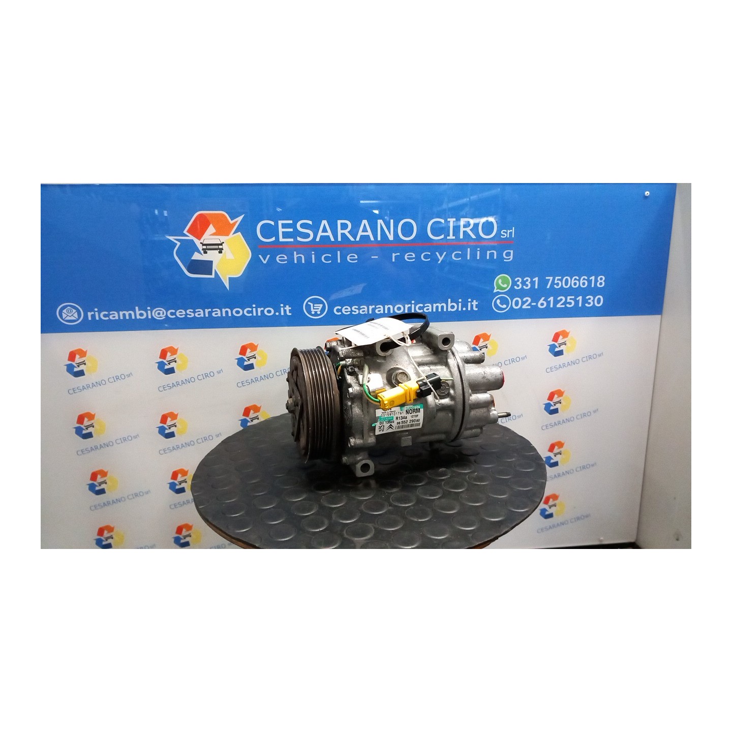 COMPRESSORE A/C OPR 10059- 016 PEUGEOT 807 (09/02-10/13) RHR 9800859180