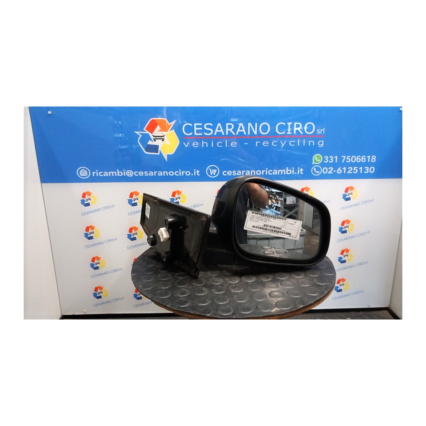 RETROVISORE EST. REGOLAZ. ELETTR. DX. 061 CHEVROLET (DAEWOO) SPARK (M300) (01/10-12/15) B12D1 95434314