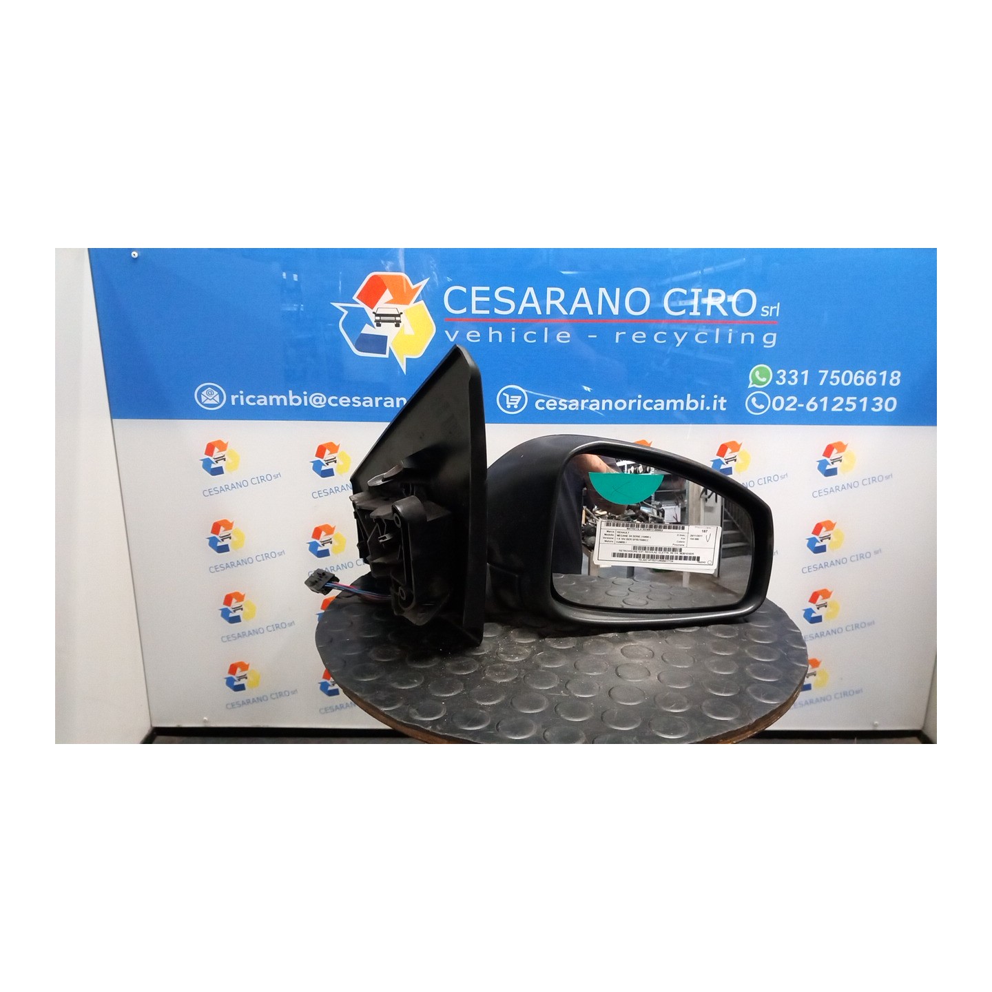 RETROVISORE EST. REGOLAZ. ELETTR. RE DX. 003 RENAULT MEGANE 3A SERIE (10/08-) K4MR8 963010192R