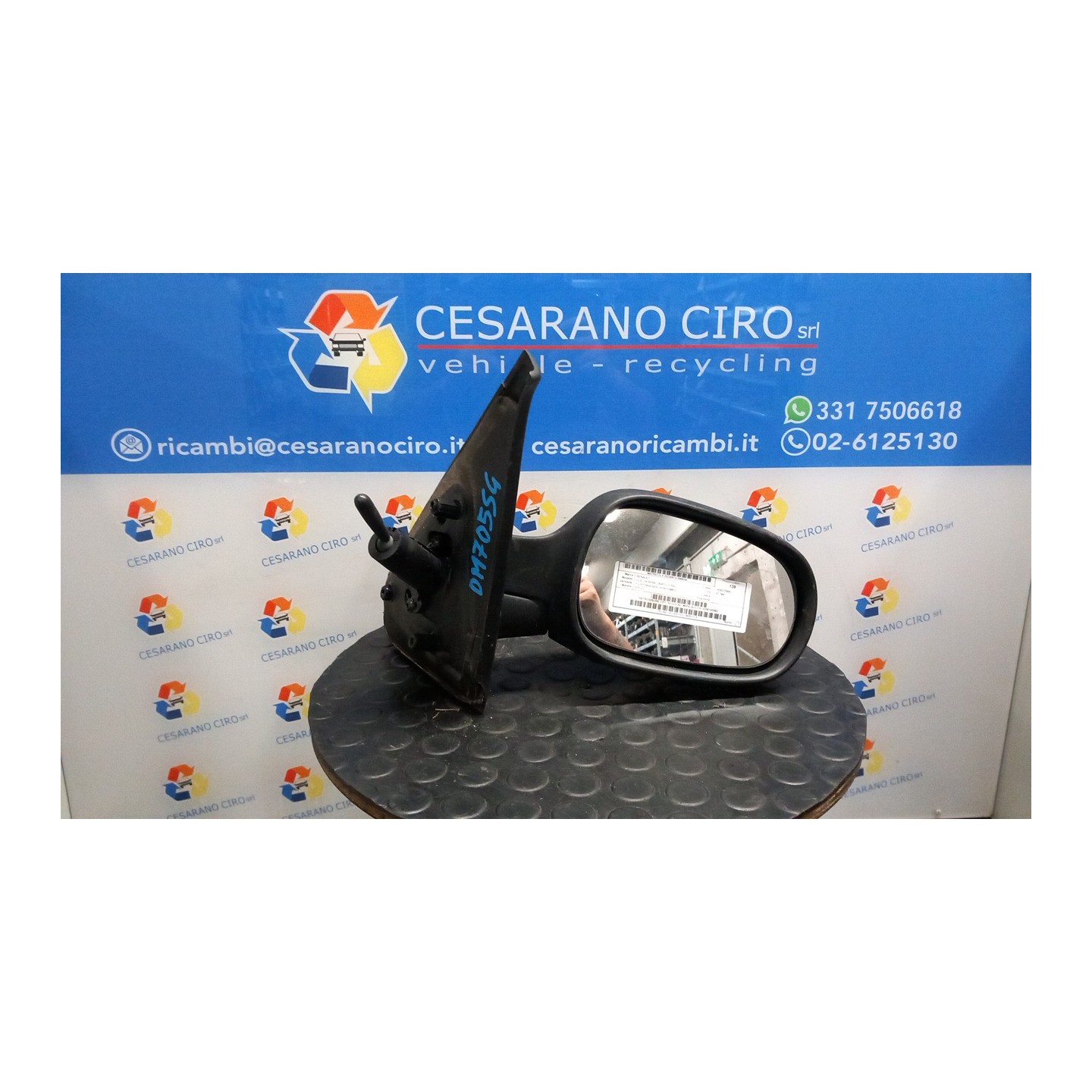 RETROVISORE EST. REGOLAZ. MANUALE DX. 034 RENAULT CLIO 2A SERIE (05/01-11/10) D7FG7 8200163302