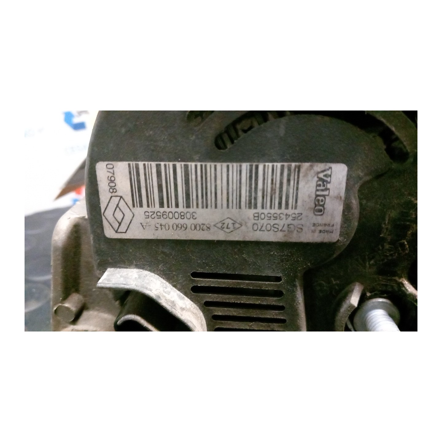 ALTERNATORE MITSUBISHI, ROTAZIONE 007 RENAULT CLIO 2A SERIE (05/01-11/10) D7FH7 7711134752