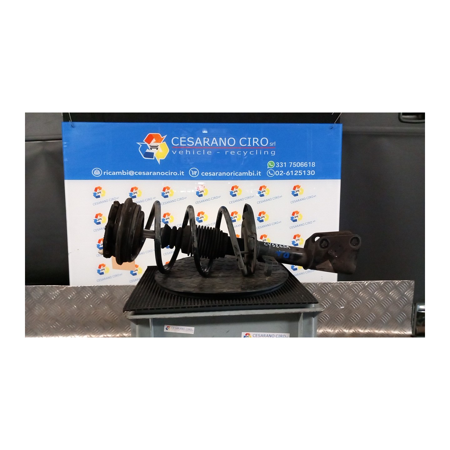 AMMORTIZZATORE ANT. P/PUNZONATURA 8200387237 DX. 009 RENAULT LAGUNA 2A SERIE (03/05-09/07) K4M57 8200620378