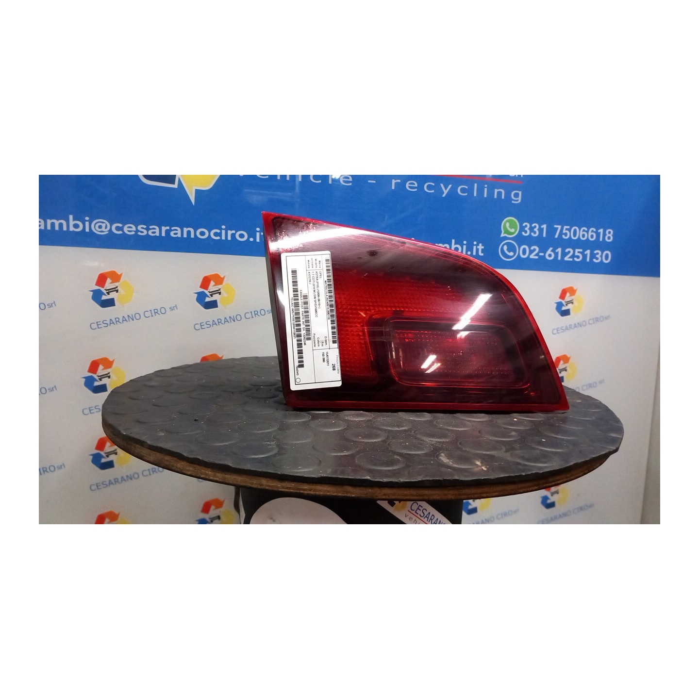 FANALE POST. PARTE INT. SX. 116 OPEL ASTRA (P10) (10/09-06/18) A17DTR 13282246