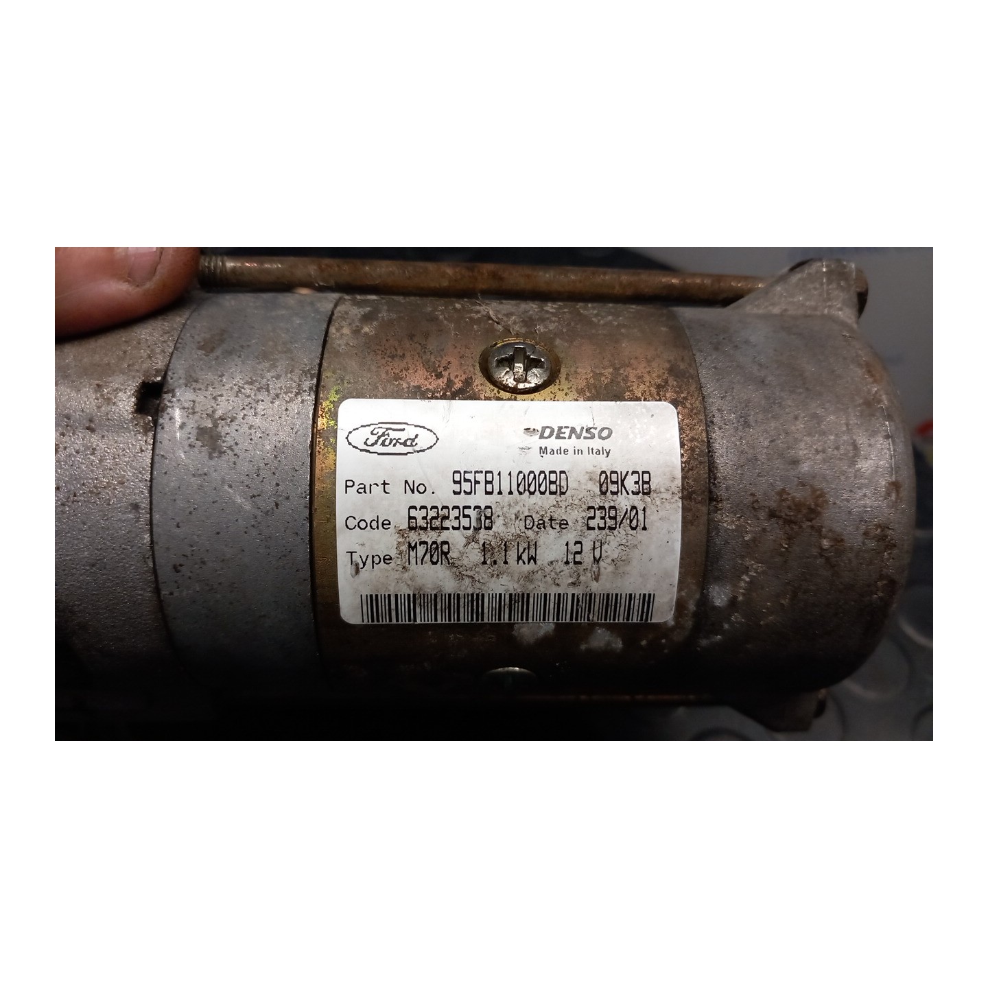 MOTORINO AVVIAMENTO ROTAZ. 010 FORD FIESTA (DX) (09/95-08/99) J4C 1416231