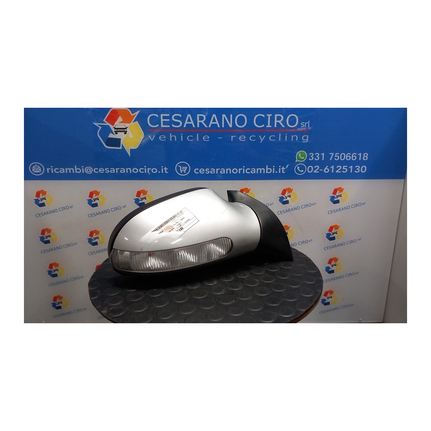 RETROVISORE EST. TERMICO REGOLAZ. ELETTR. DX. 048 MERCEDES-BENZ CLASSE A LUNGA (V168) (03/01-0 668942 A1688100276