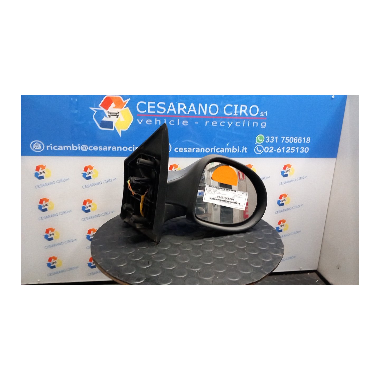 RETROVISORE EST. REGOLAZ. ELETTR. DX. 109 RENAULT TWINGO 2A SERIE (06/07-02/12) D4FJ7 7701067335
