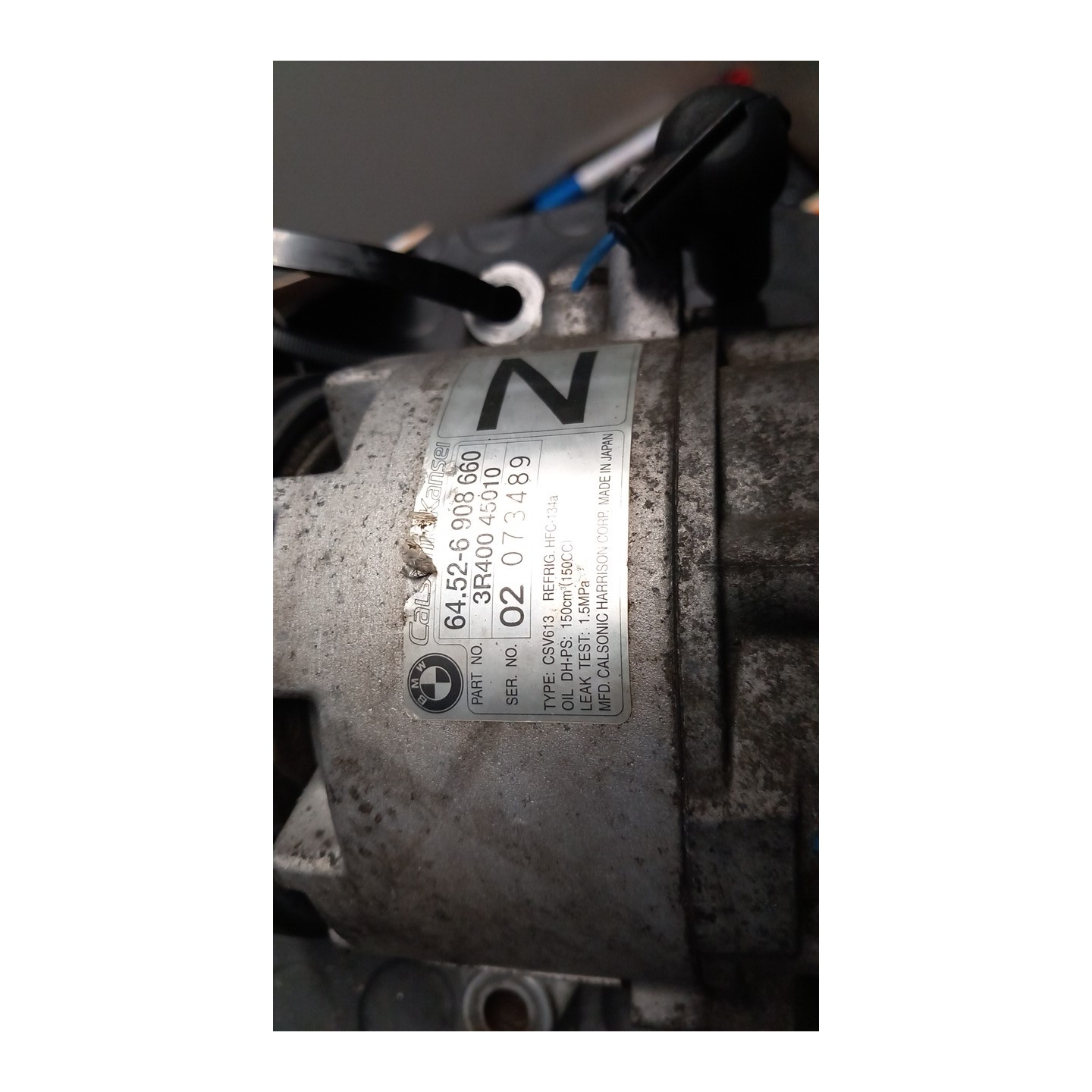 COMPRESSORE A/C 012 BMW SERIE 3 (E46) COUPE (09/01-07/ N42B20A 64526910458