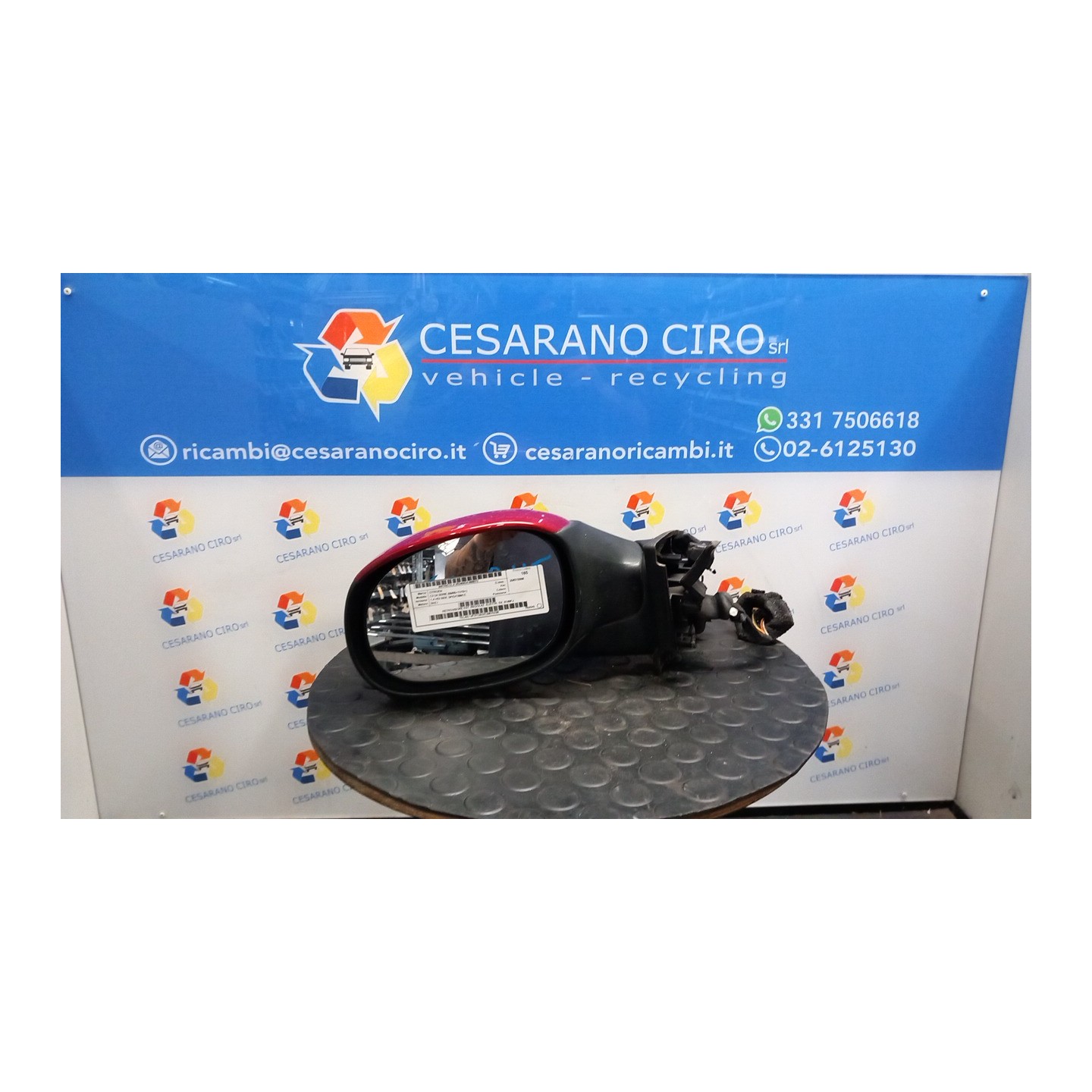 RETROVISORE EST. REGOLAZ. ELETTR. SX. 072 CITROEN C3 2A SERIE (09/05-11/10) 8HZ 8149FJ
