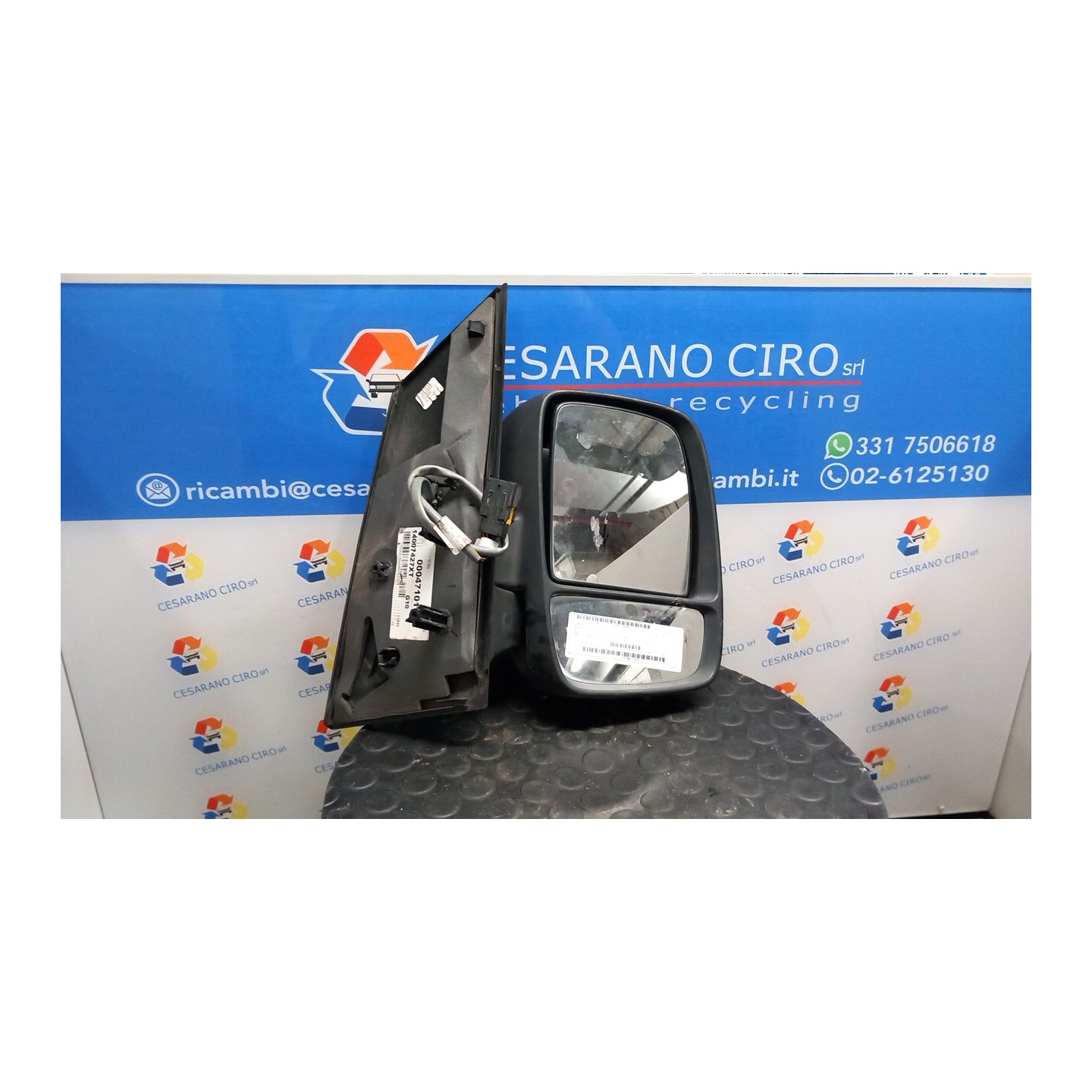 RETROVISORE EST. REGOLAZ. ELETTR. P/KIT CARROZZIERI DX. 067 PEUGEOT EXPERT FURGONE 3A SERIE (02/12 9H07 8153KH