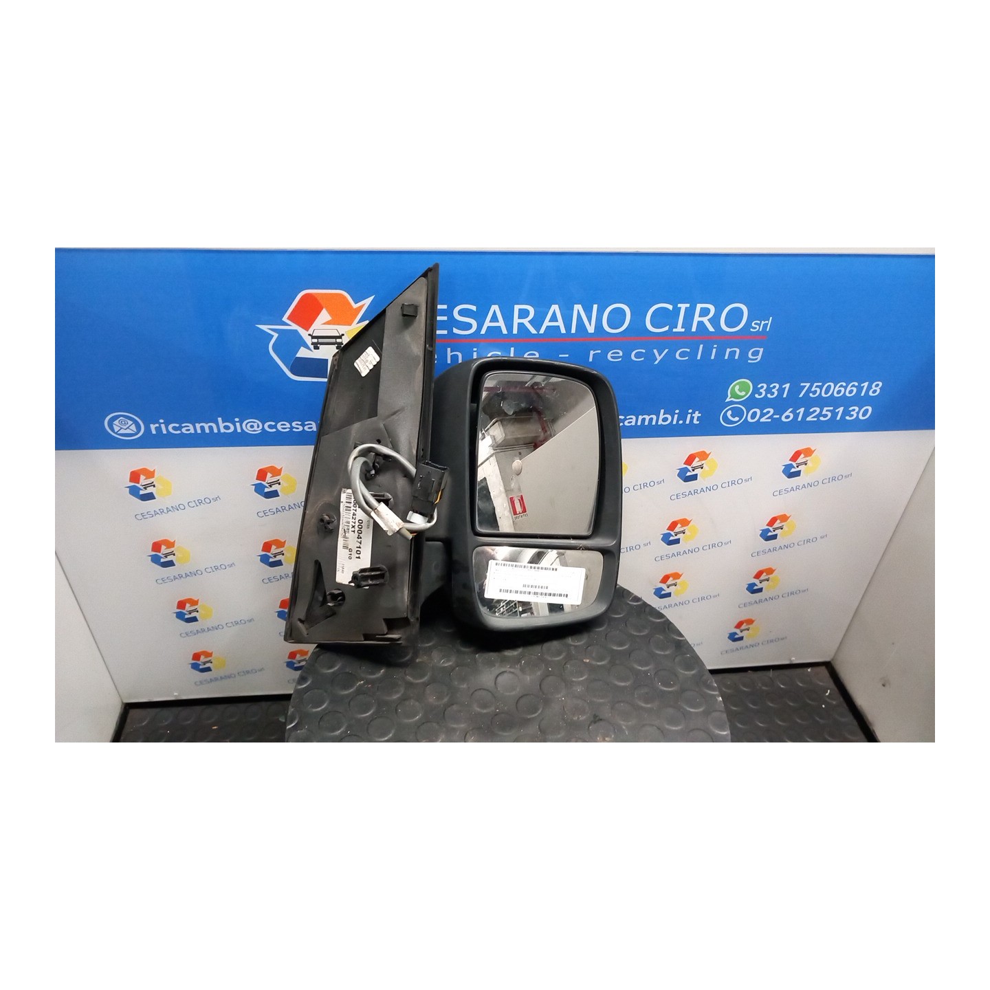 RETROVISORE EST. REGOLAZ. ELETTR. P/KIT CARROZZIERI DX. 067 PEUGEOT EXPERT FURGONE 3A SERIE (02/12 9H07 8153KH