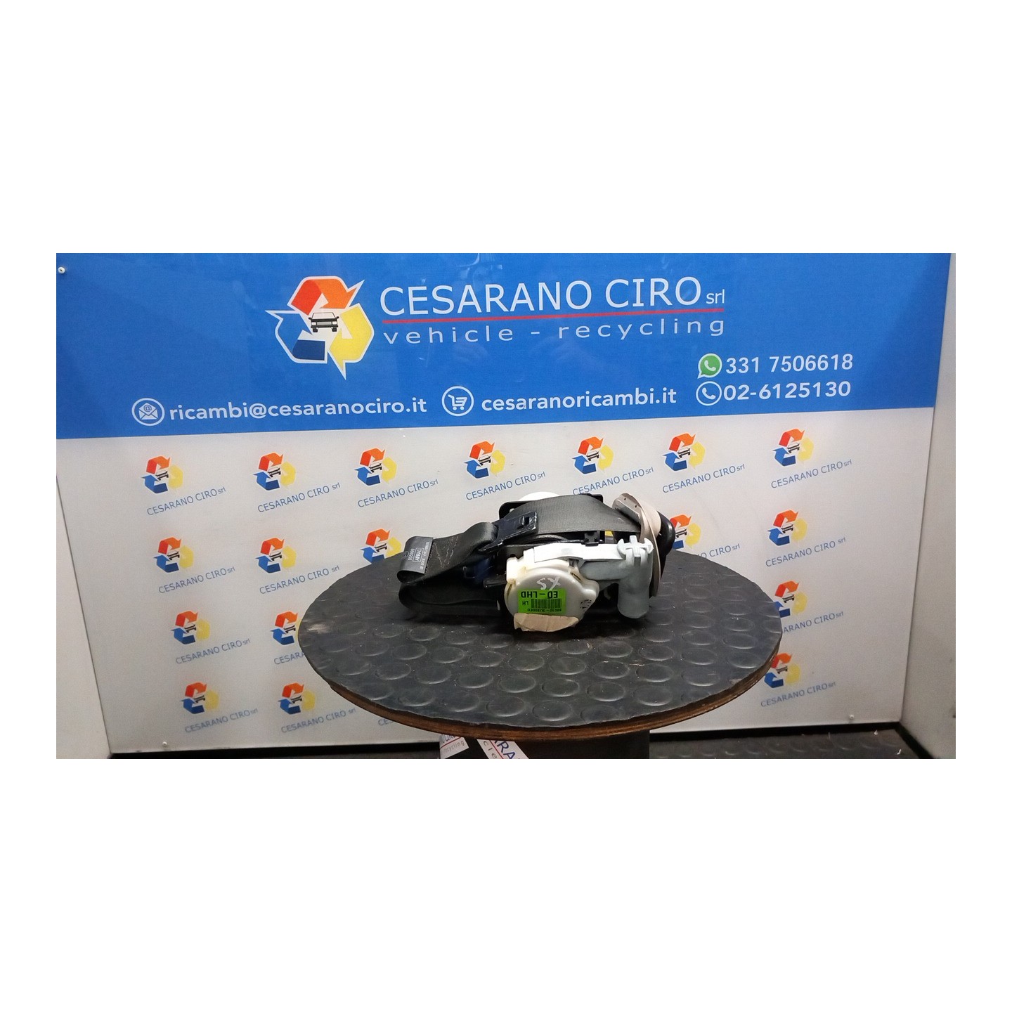 CINTURA DI SICUREZZA ANT. SX. 175 KIA SPORTAGE 3A SERIE (09/10-06/14 D4FD 888103U200ED