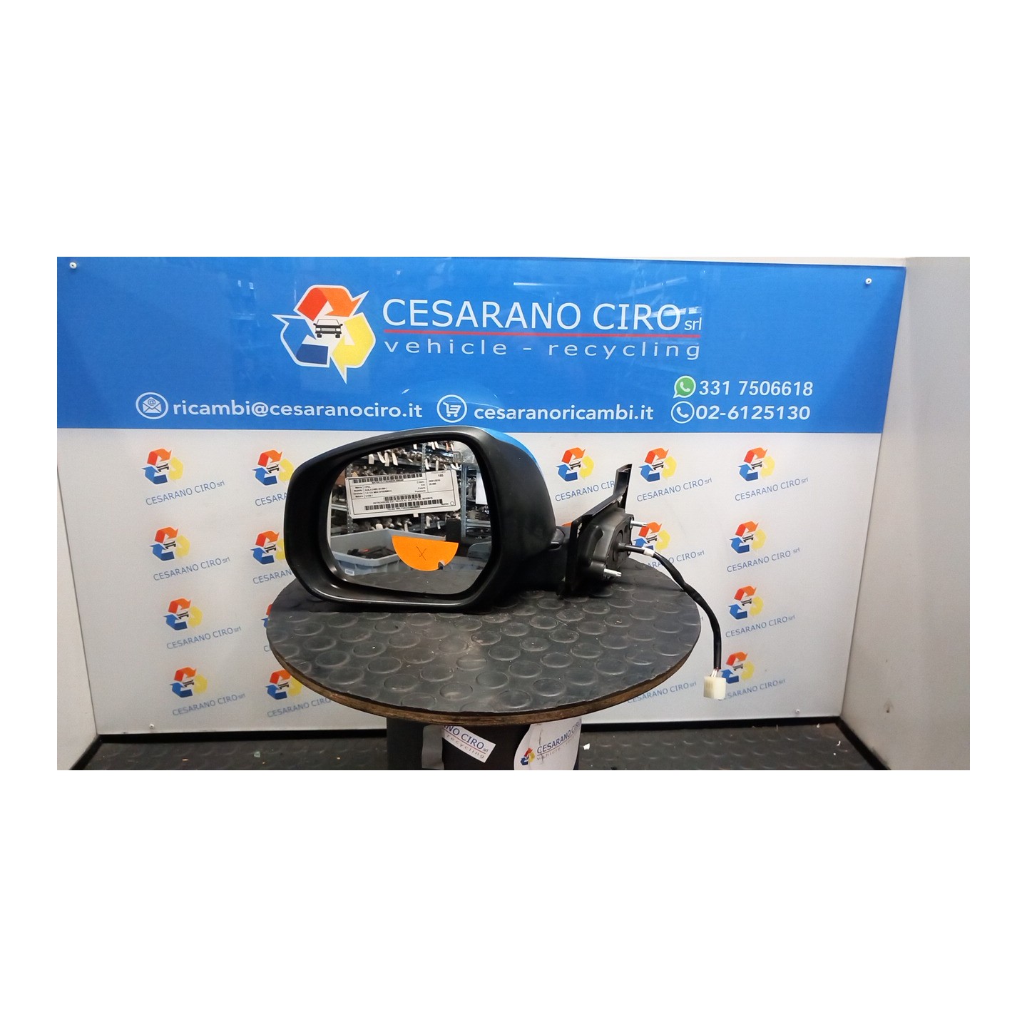 RETROVISORE EST. REGOLAZ. ELETTR. SX. 048 OPEL AGILA (H08) (01/08-) K10B 93193515