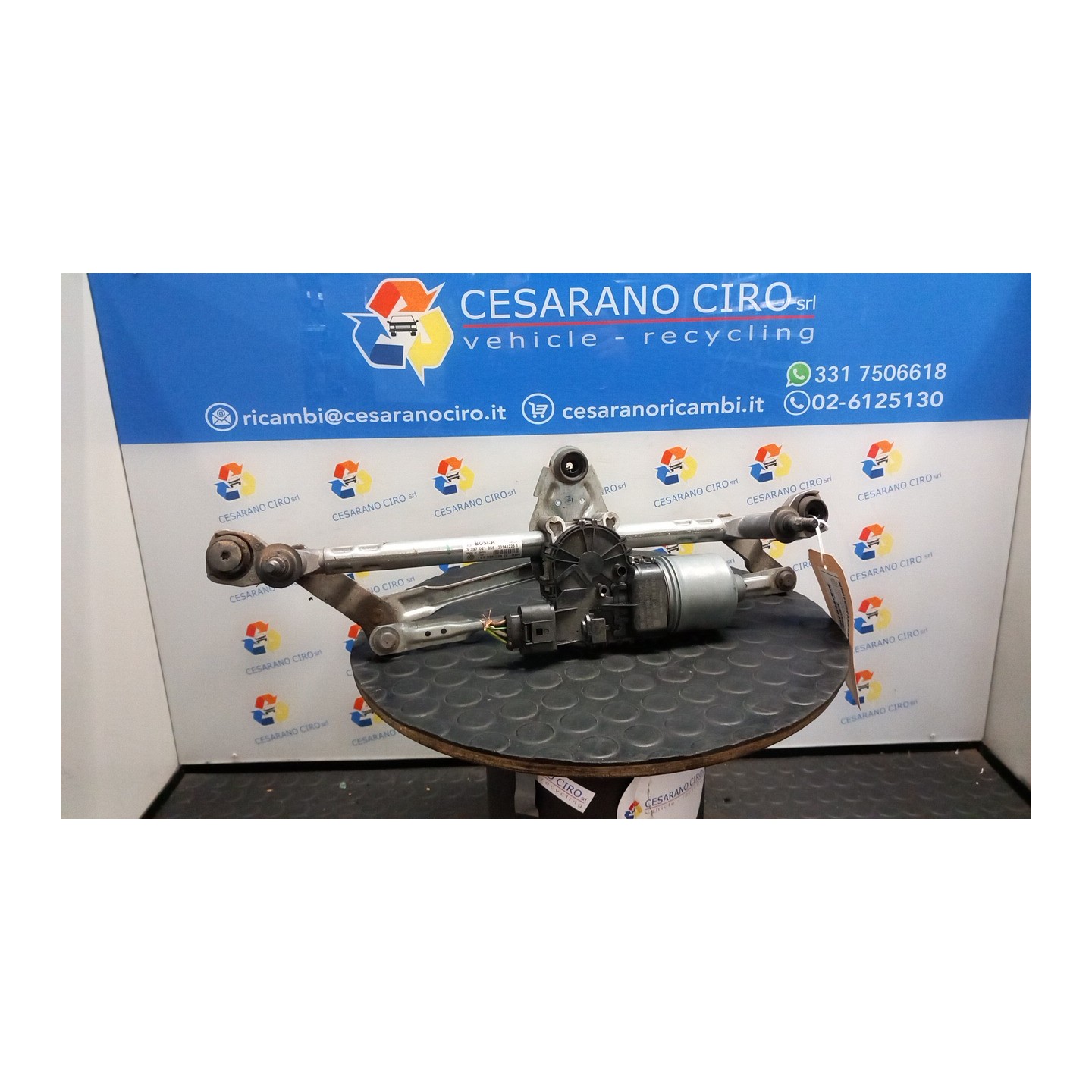 MECCANISMO TERGIPARABREZZA CON MOTORINO BOSCH 080 VOLKSWAGEN UP! (1S) (11/11-10/16) CPG 1S1955023D