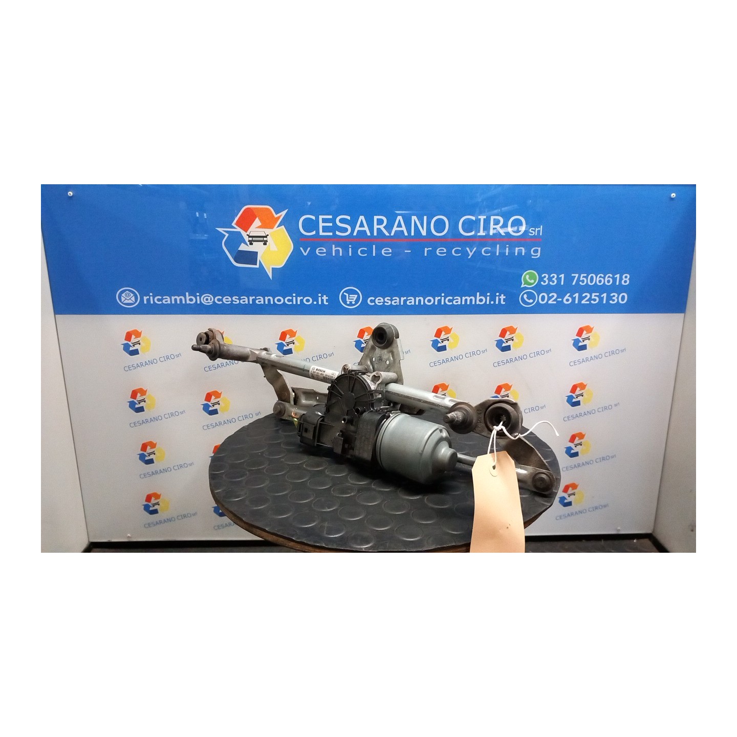 MECCANISMO TERGIPARABREZZA CON MOTORINO BOSCH 080 VOLKSWAGEN UP! (1S) (11/11-10/16) CPG 1S1955023D