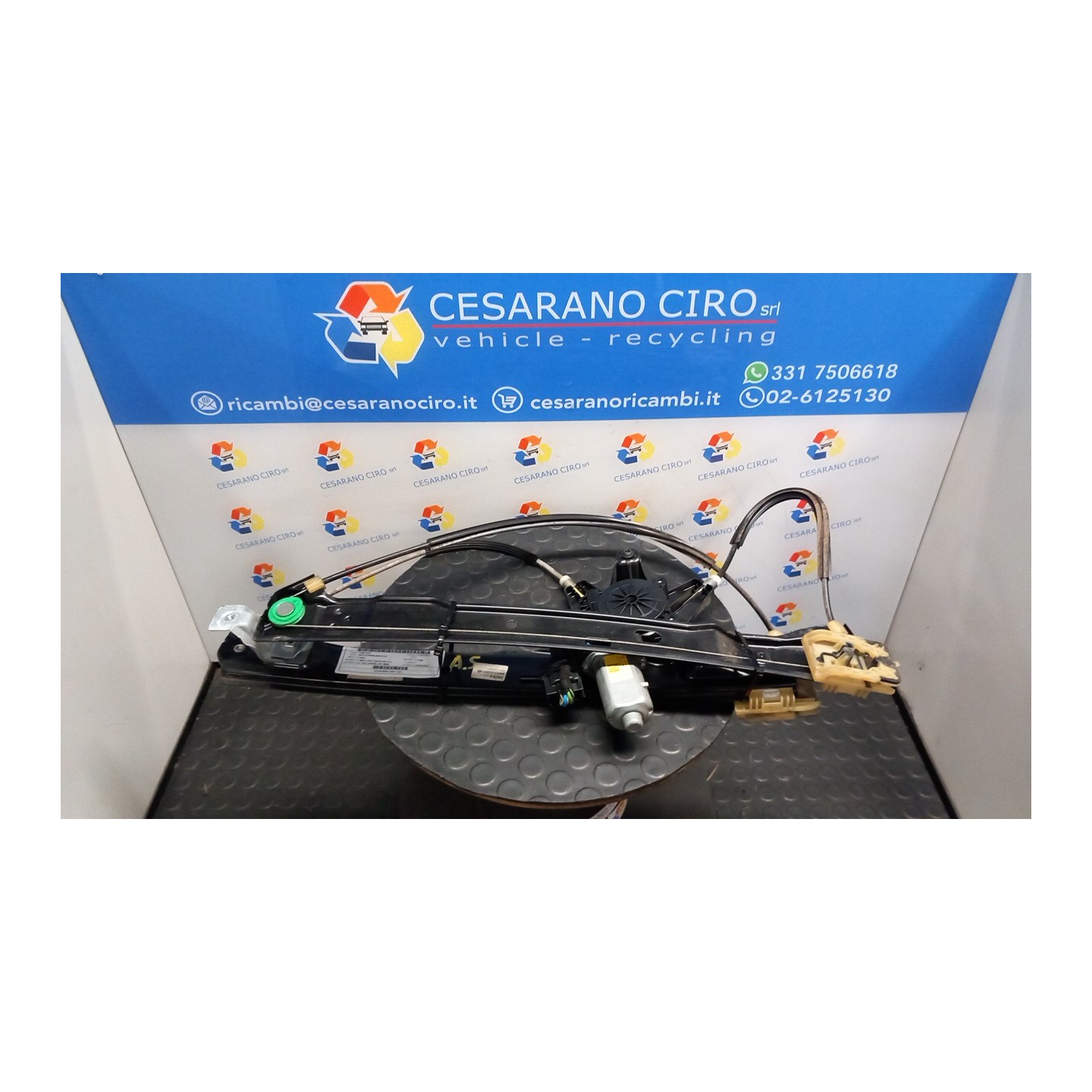ALZACRISTALLO ELETTR. PORTA ANT. AP./CH.COMPL.CRIST.ANT. EL. SX. 139 FORD C-MAX (CB7) (09/10-05/15) T1DB 1884422