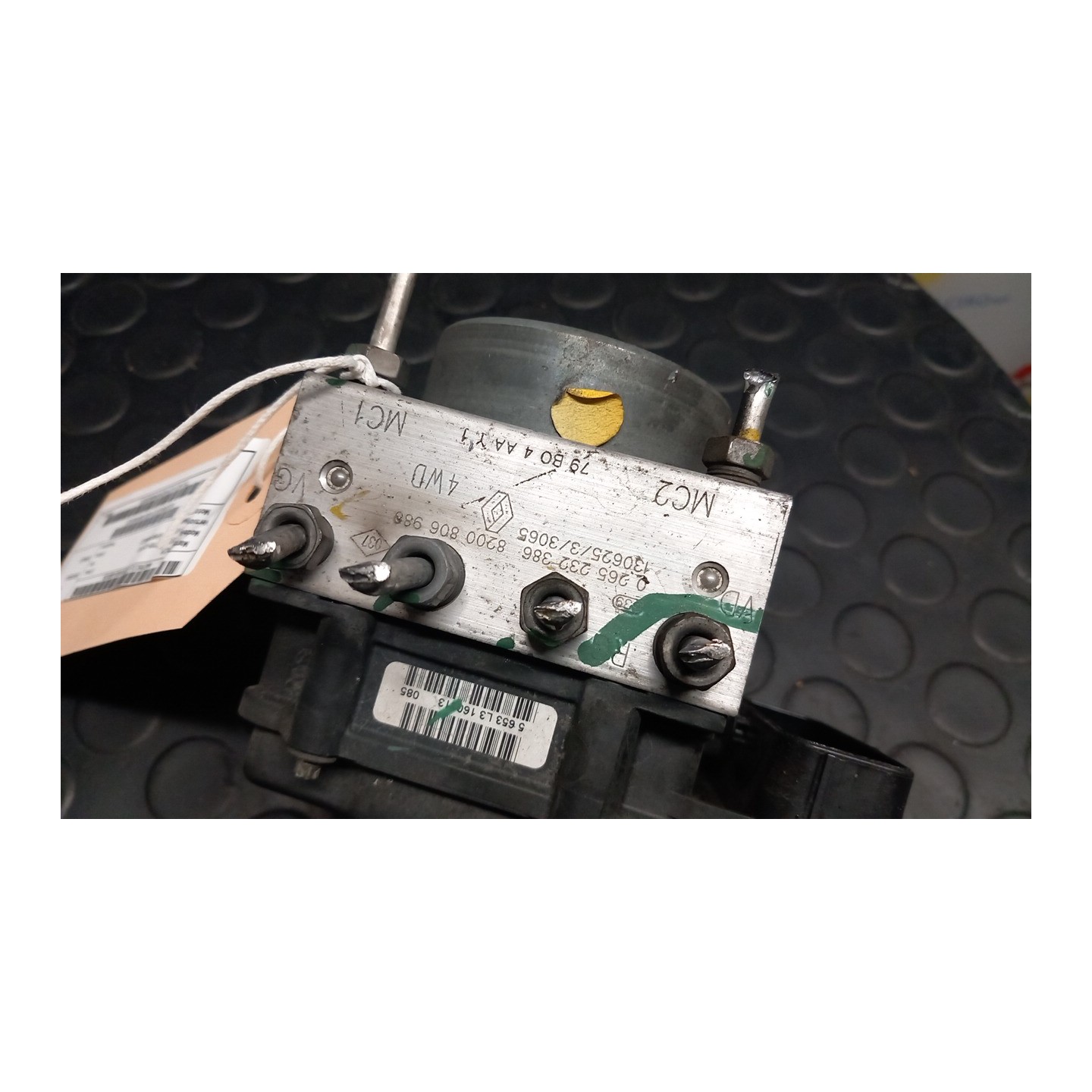 AGGREGATO ABS 126 DACIA DUSTER (03/10-12/13) K4MA6 6001551521