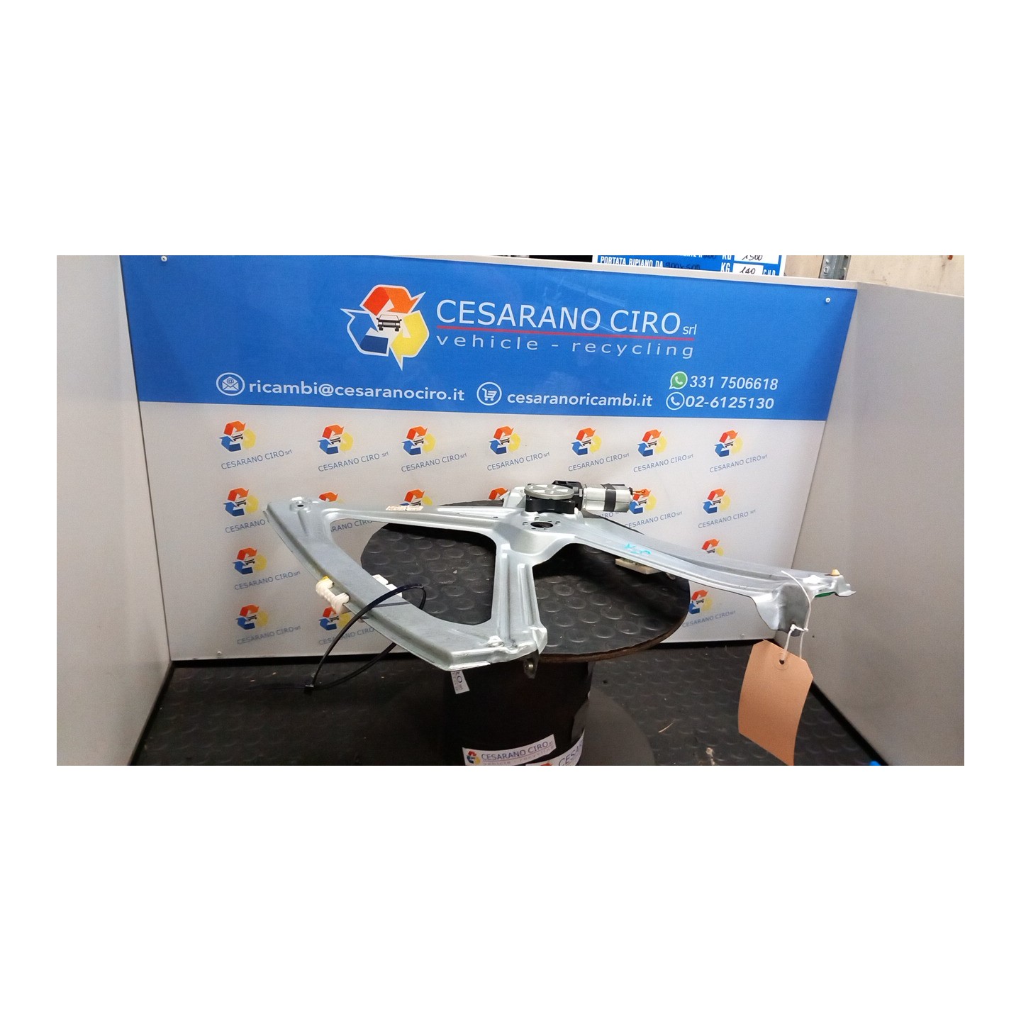 ALZACRISTALLO ELETTR. PORTA ANT. S/MOTORE SX. 069 SMART FORTWO (A/C451) (01/07-12/11) 3B21 A4517200546