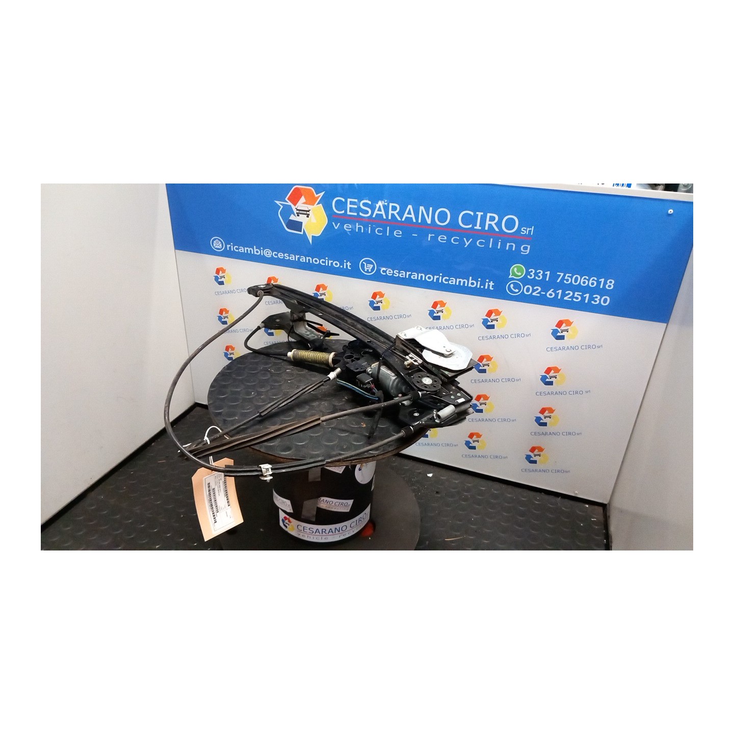 ALZACRISTALLO ELETTR. PORTA ANT. DX. 093 MINI MINI (R56) (08/06-08/10) N12B16A 51332756084