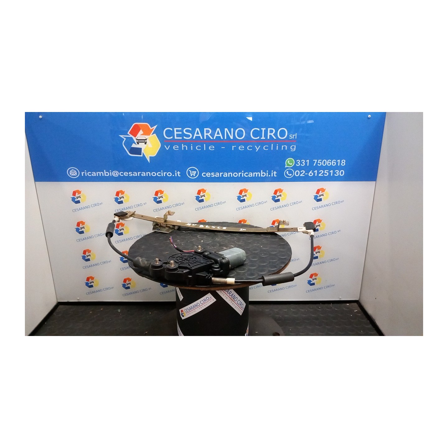 ALZACRISTALLO ELETTR. PORTA ANT. CON MOTORINO SX. 107 FIAT SEICENTO (1E) (02/98-07/05) 187A1000 46512304