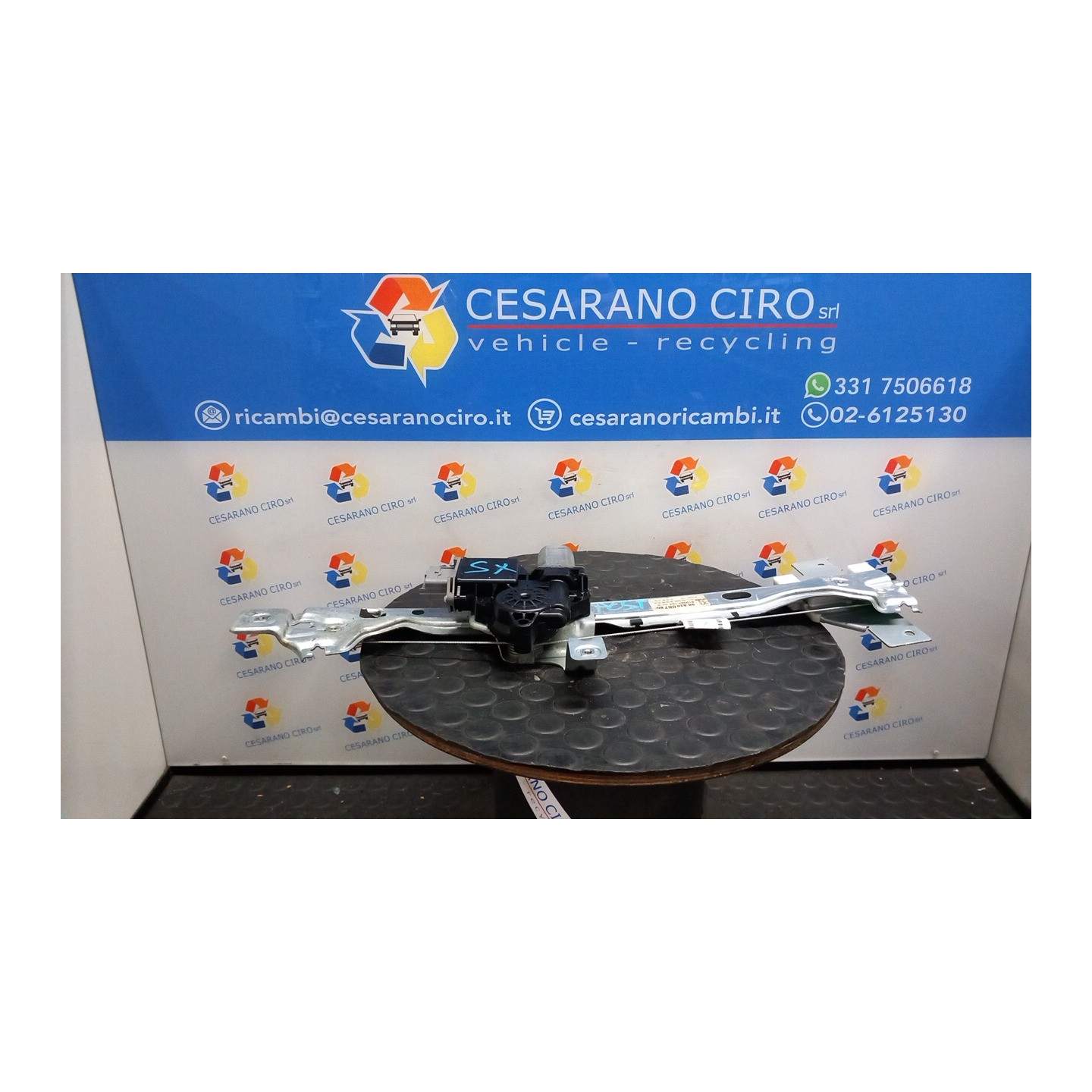 ALZACRISTALLO ELETTR. PORTA POST. C/MOTORINO SX. 134 PEUGEOT 3008 (04/09-10/13) 5FX 1607675380