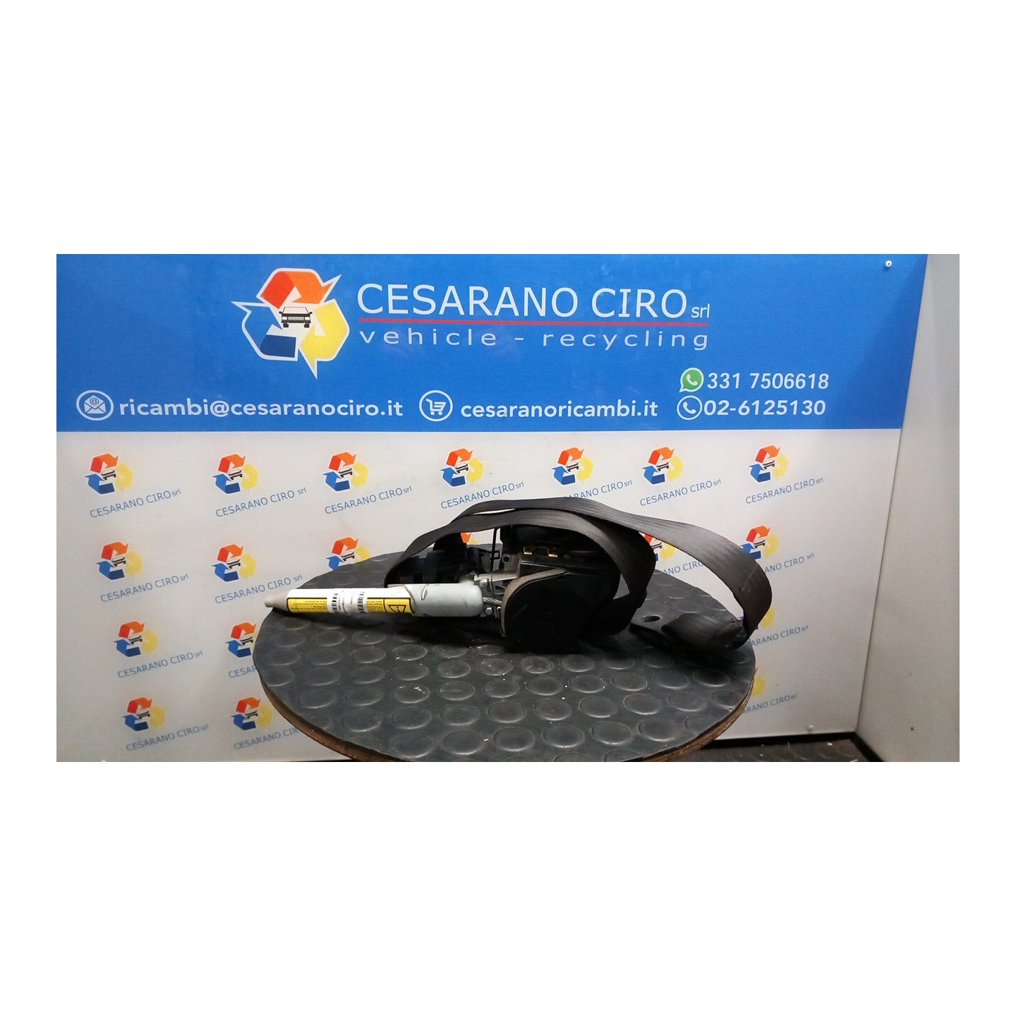 CINTURE SICUREZZA ANT. PRETENSIONATORE DX. 070 FIAT SEICENTO (1E) (02/98-07/05) 187A1000 735270899