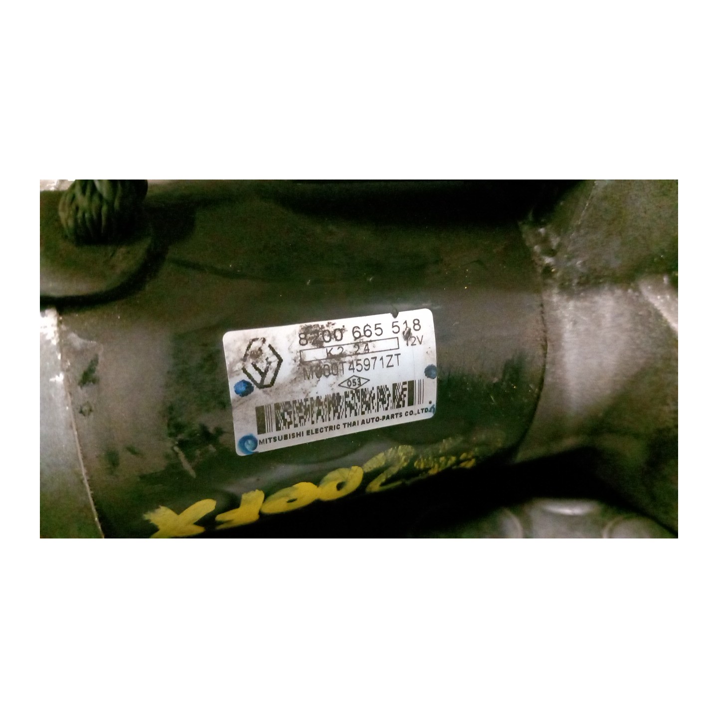 MOTORINO AVVIAMENTO MITSUBISHI 036 DACIA DUSTER (03/10-12/13) K4MA6 8200538751
