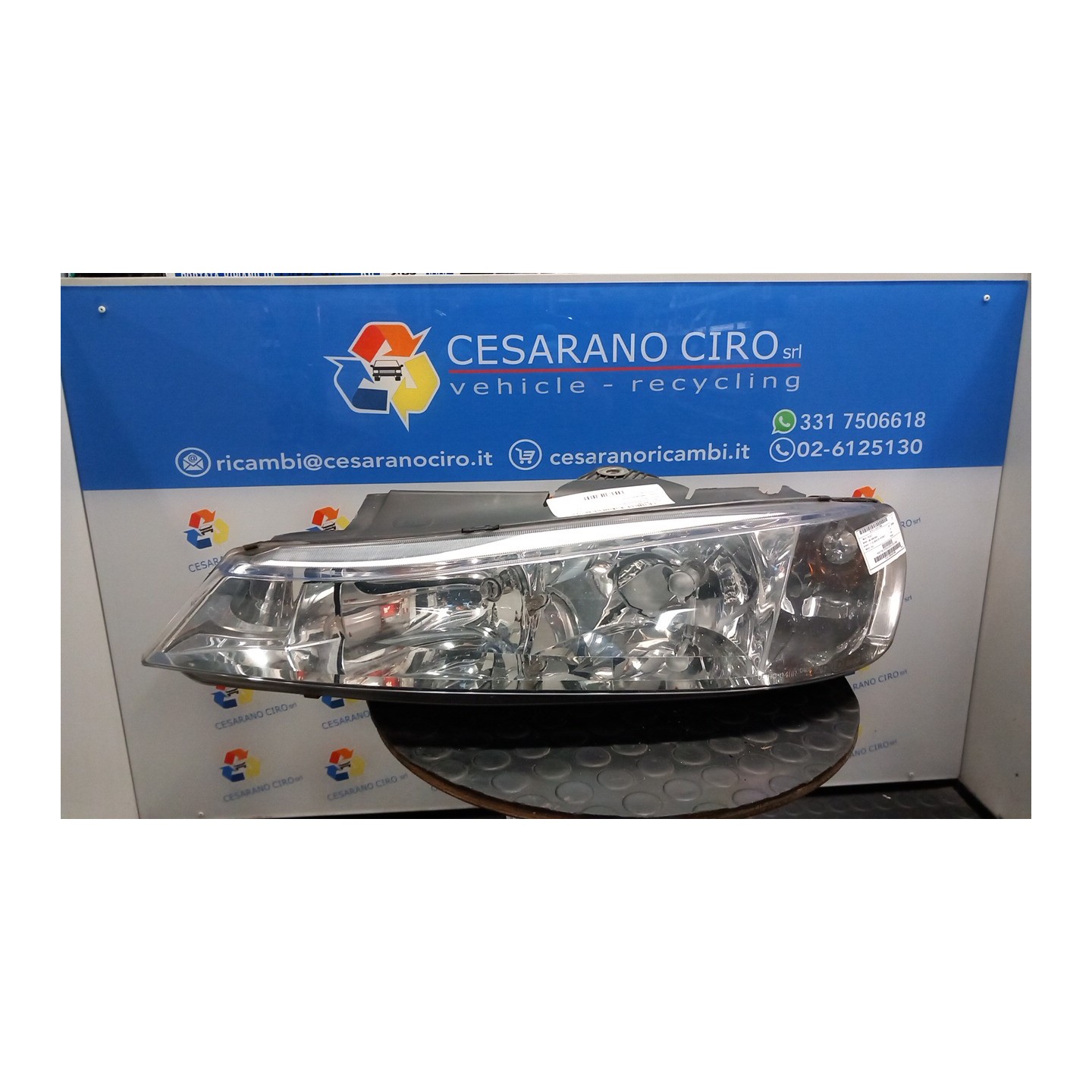 PROIETTORE CON REGOLATORE ALTEZZA SX. 092 PEUGEOT 406 (04/99-05/04) RHZ 6204V2