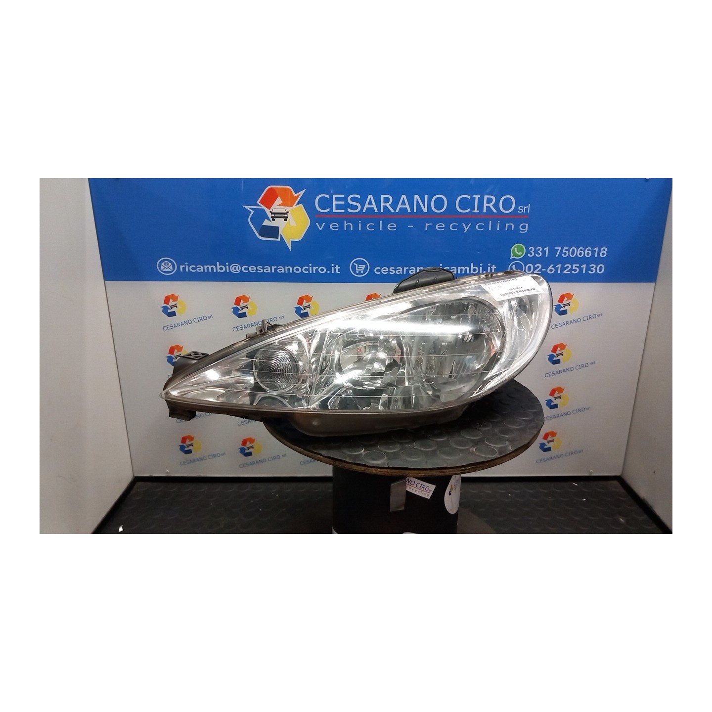 PROIETTORE SX. 075 PEUGEOT 206 (09/98-06/09) KFW 6204S7