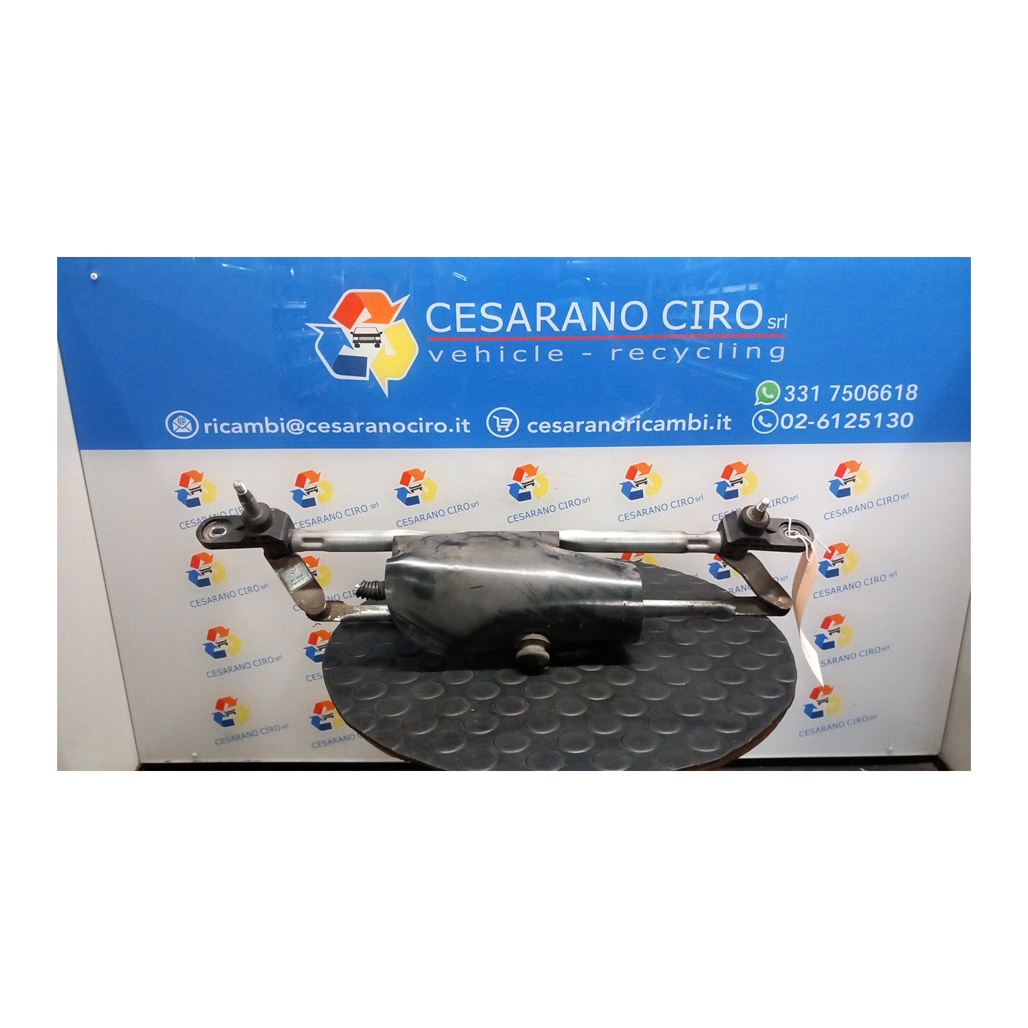 MECCANISMO TERGIPARABREZZA CON MOTORINO 091 FIAT PANDA (2Q) (09/03-12/10) 188A4000 46804522