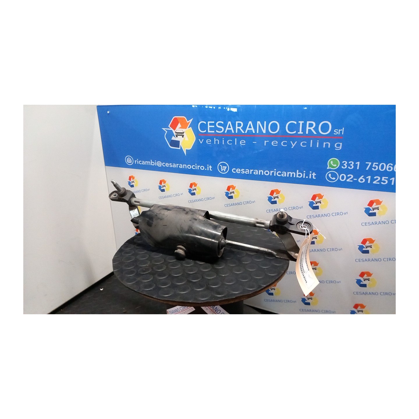 MECCANISMO TERGIPARABREZZA CON MOTORINO 091 FIAT PANDA (2Q) (09/03-12/10) 188A4000 46804522