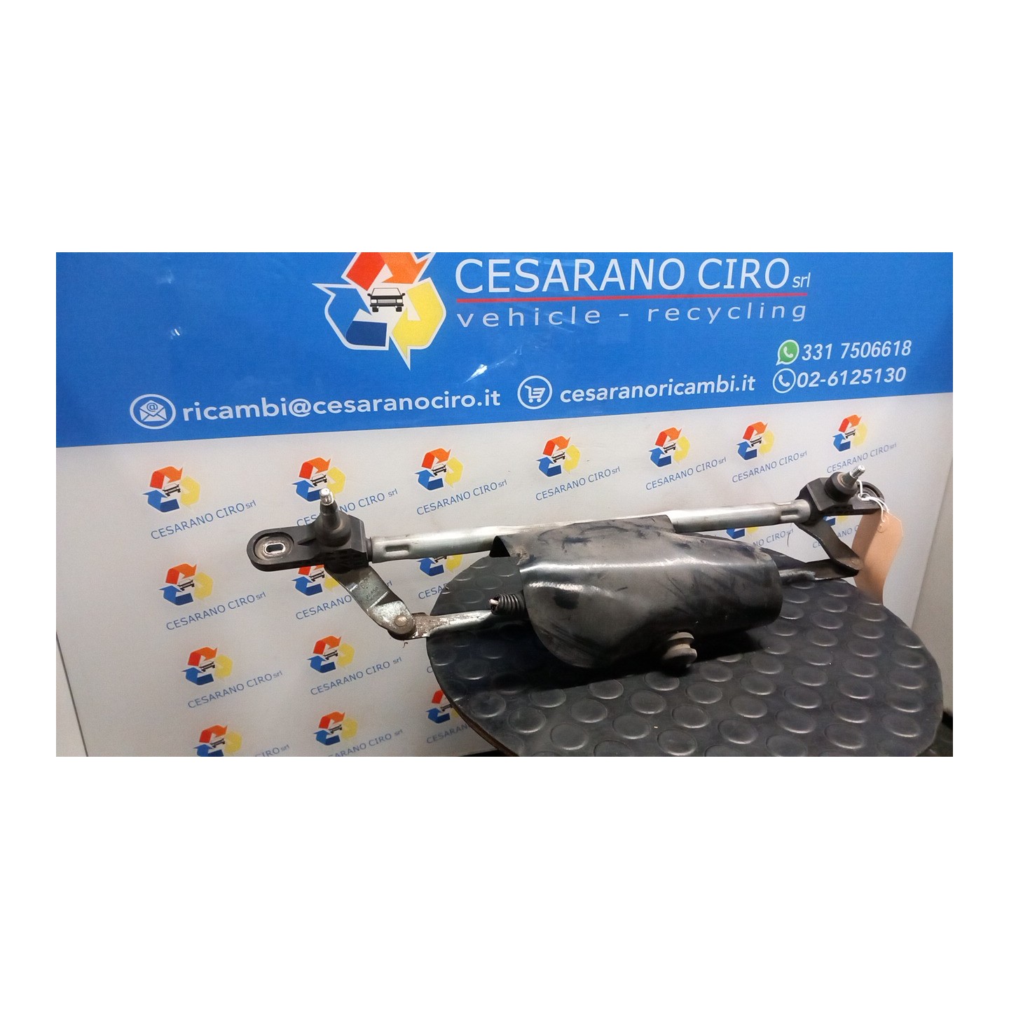 MECCANISMO TERGIPARABREZZA CON MOTORINO 091 FIAT PANDA (2Q) (09/03-12/10) 188A4000 46804522