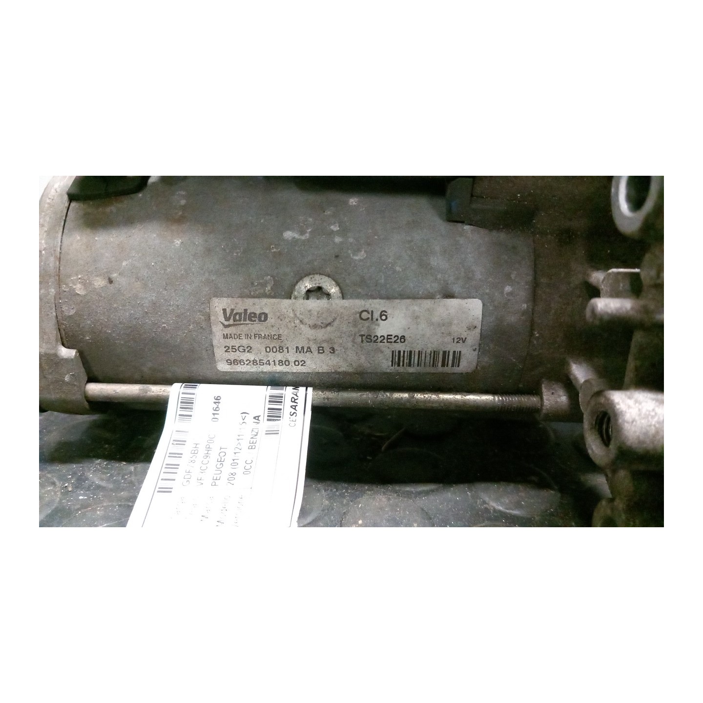 MOTORINO AVVIAMENTO CLASSE 4 MITSUBISHI 048 PEUGEOT 208 (01/12-11/15) 9H06 5802FP