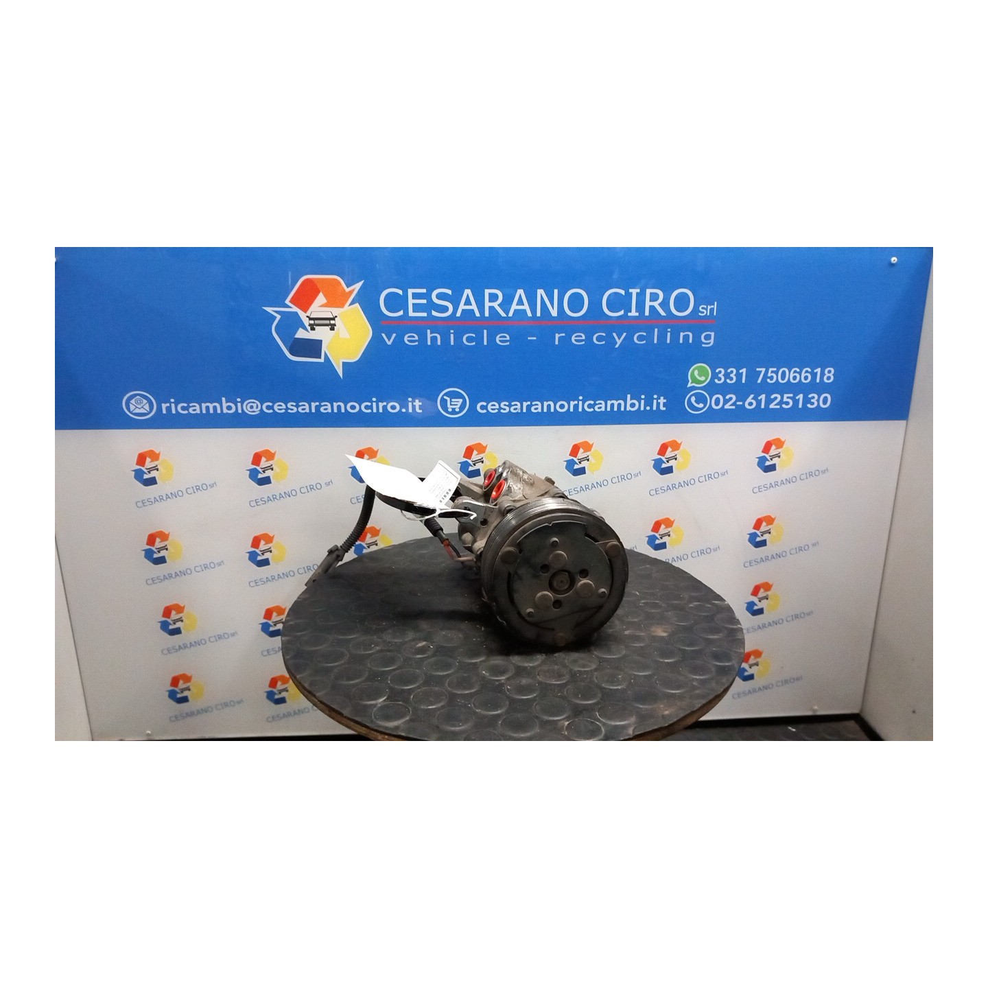 COMPRESSORE A/C 117 FIAT SEICENTO (1E) (02/98-07/05) 187A1000 46443509