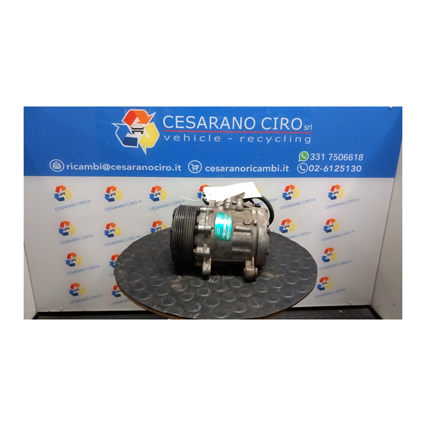 COMPRESSORE A/C 117 FIAT SEICENTO (1E) (02/98-07/05) 187A1000 46443509