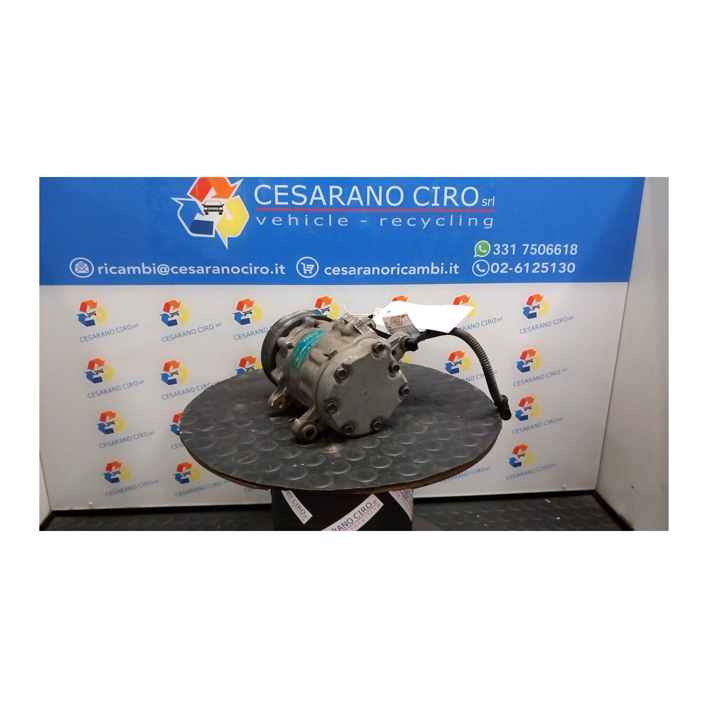 COMPRESSORE A/C 117 FIAT SEICENTO (1E) (02/98-07/05) 187A1000 46443509