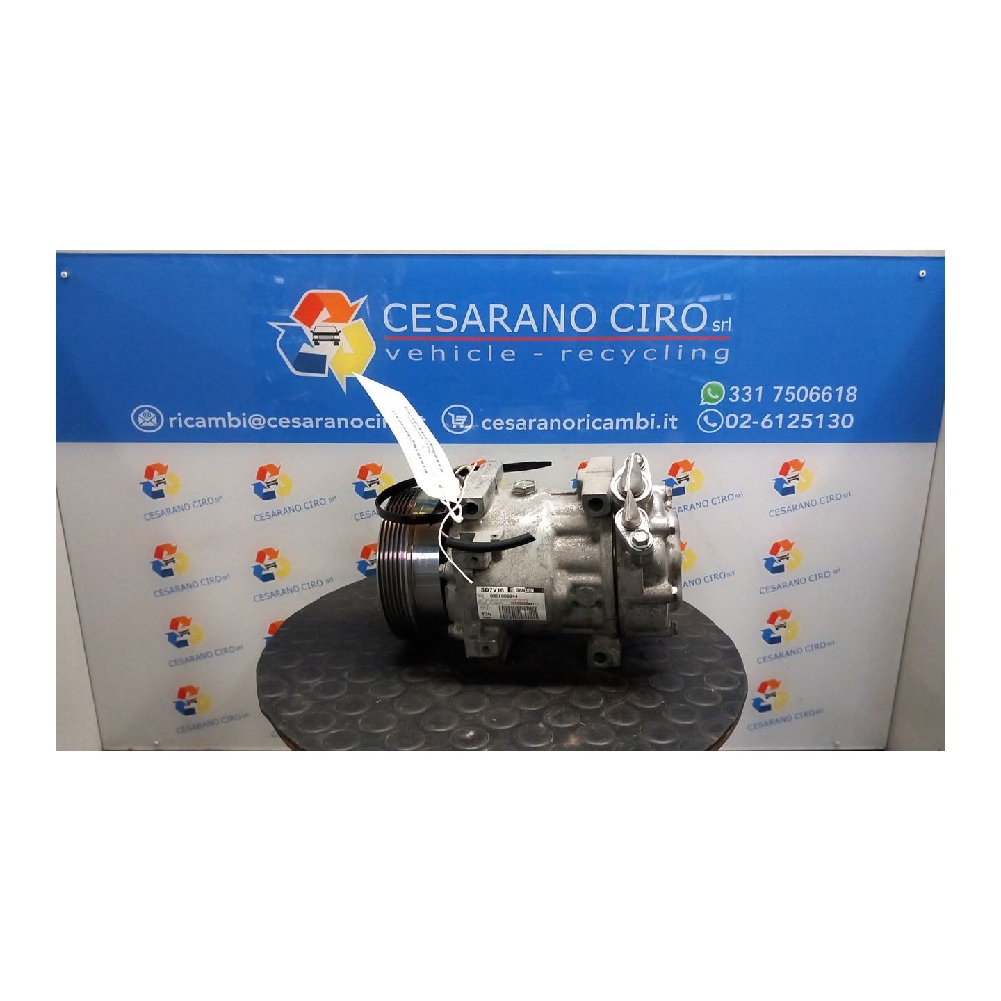 COMPRESSORE A/C 071 DACIA SANDERO (07/08-04/13) K7JA7 8200866441