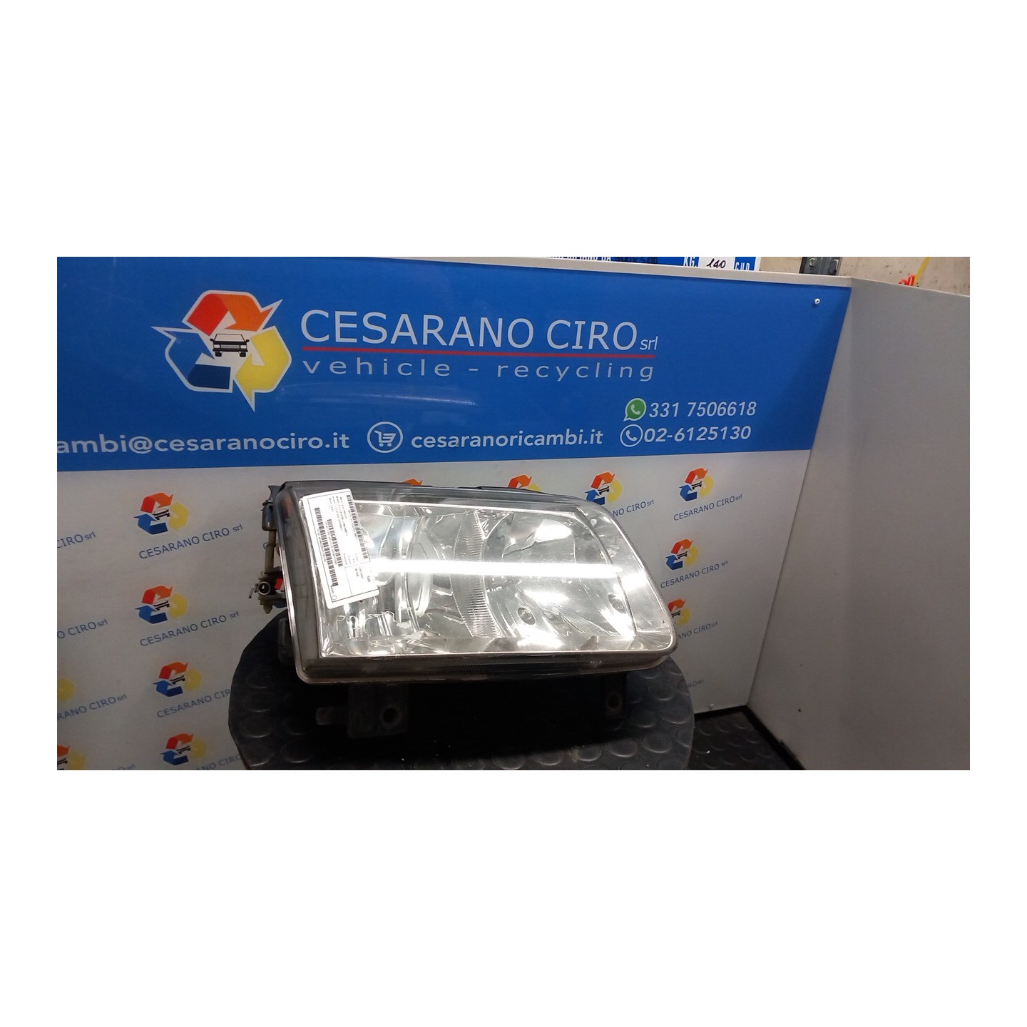 PROIETTORE VALEO DX. 071 VOLKSWAGEN POLO 3A SERIE (11/94-09/01) AUD 6N1941018AB