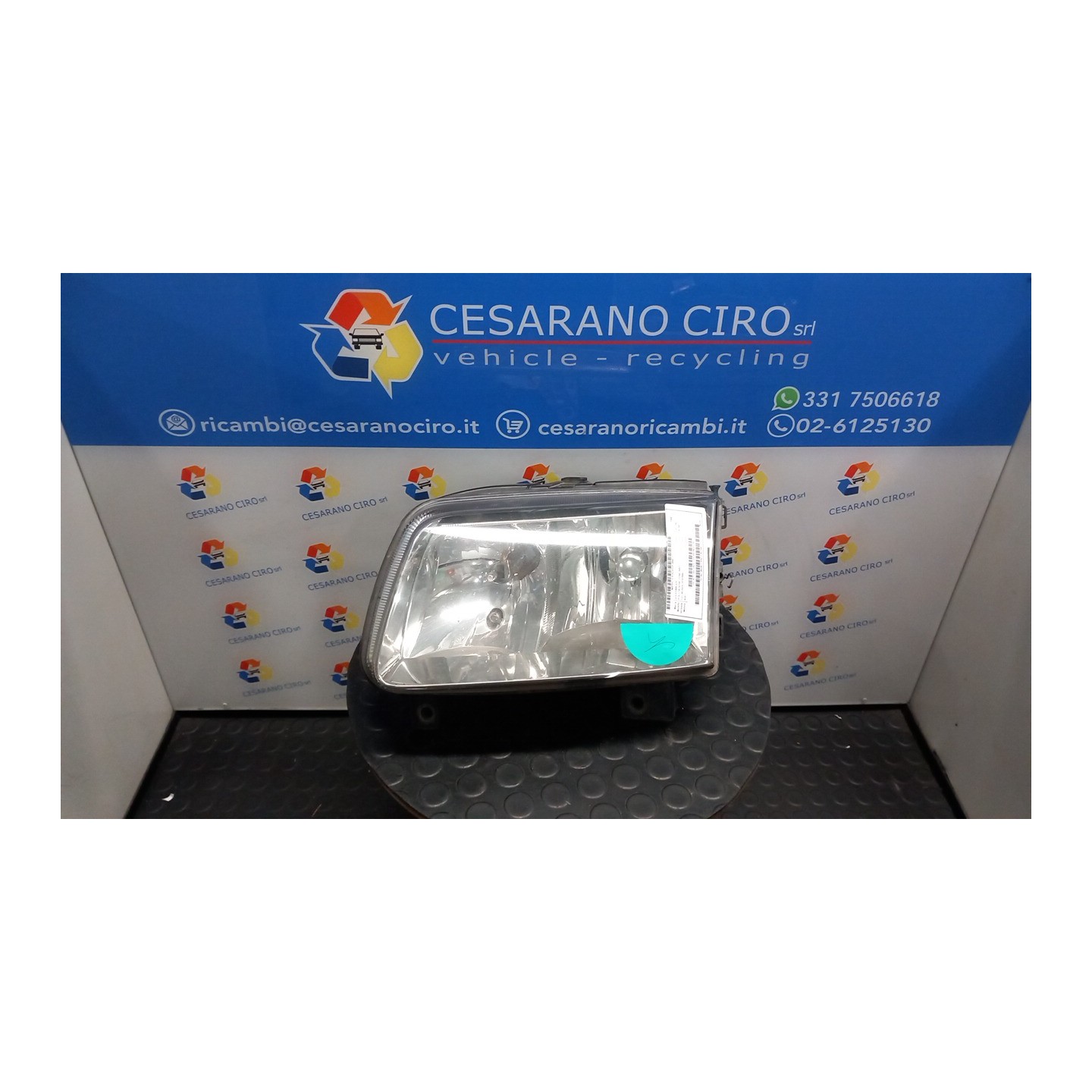 PROIETTORE VALEO SX. 072 VOLKSWAGEN POLO 3A SERIE (11/94-09/01) AUD 6N1941017AB
