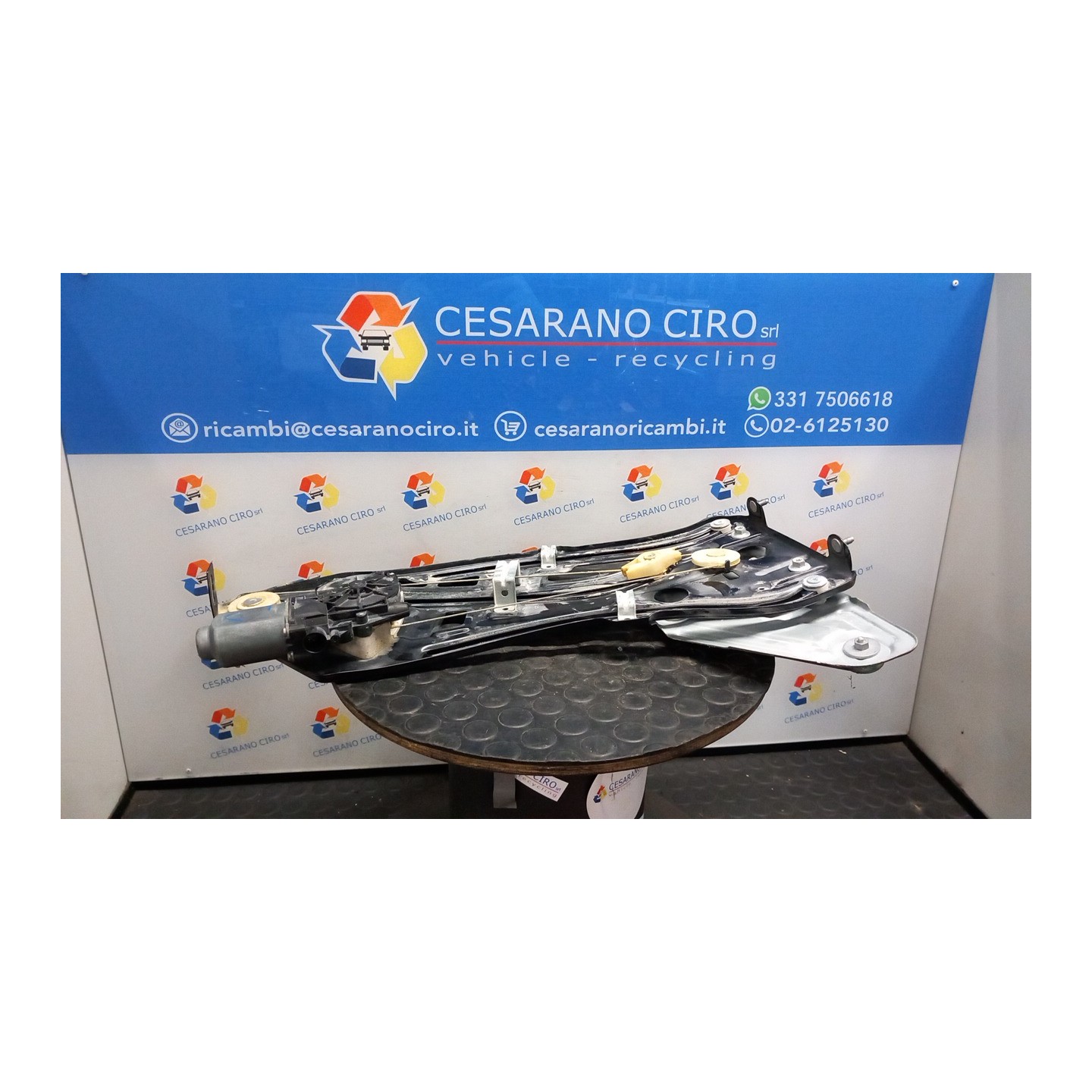 ALZACRISTALLO PARAFANGO POST. SX. 058 PEUGEOT 207 (04/06-06/09) 9HZ 9223A8