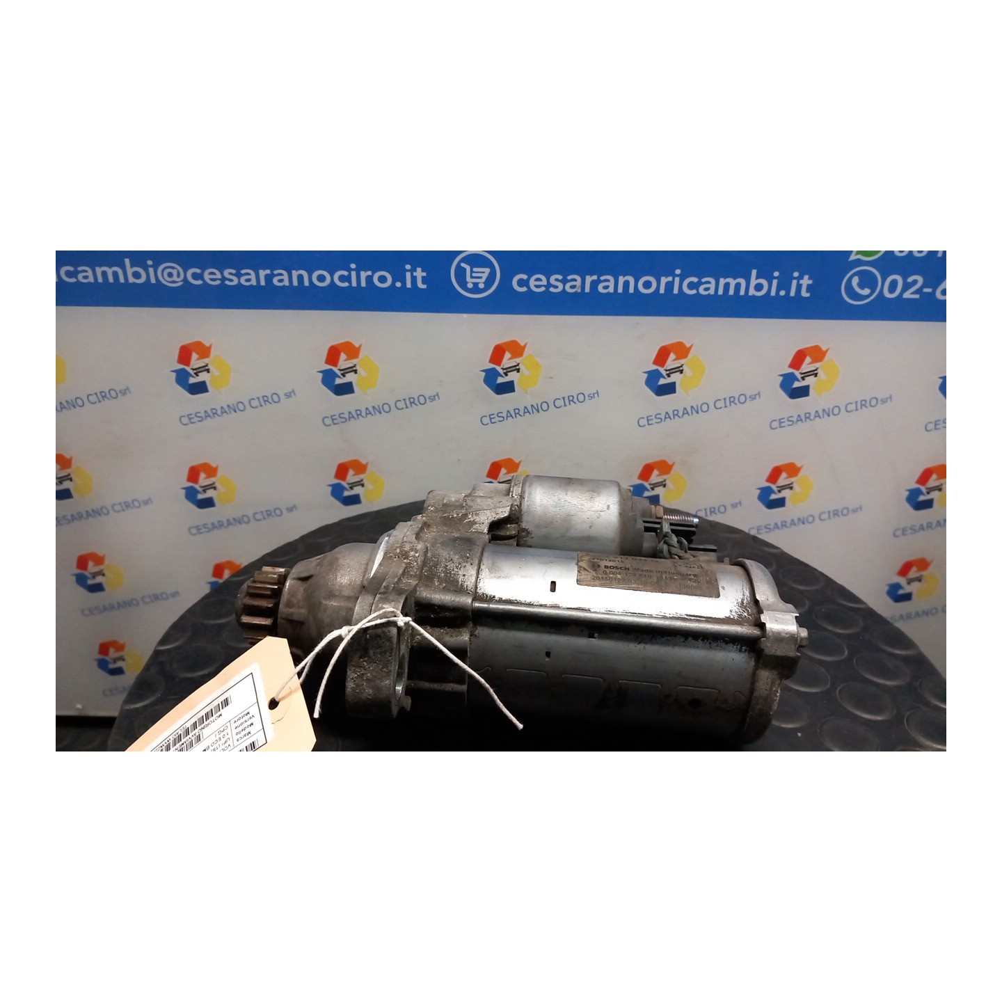 MOTORINO AVVIAMENTO 1.1KW BOSCH/ROTAZ. 081 VOLKSWAGEN UP! (1S) (11/11-10/16) CPG 02M911021HX