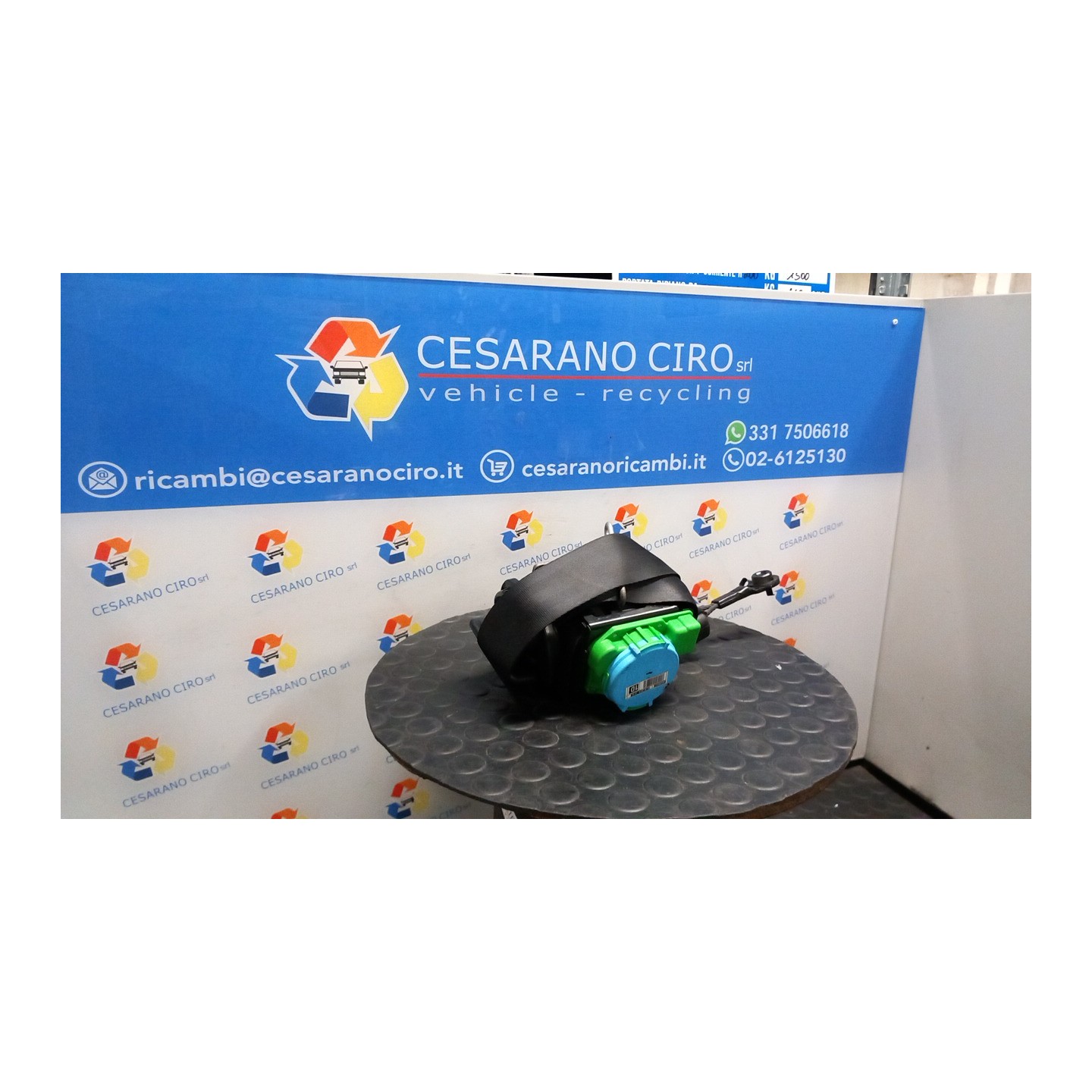 CINTURA DI SICUREZZA ANT. DX. 117 CITROEN C4 PICASSO (09/06-08/13) 9HZ 8974XG