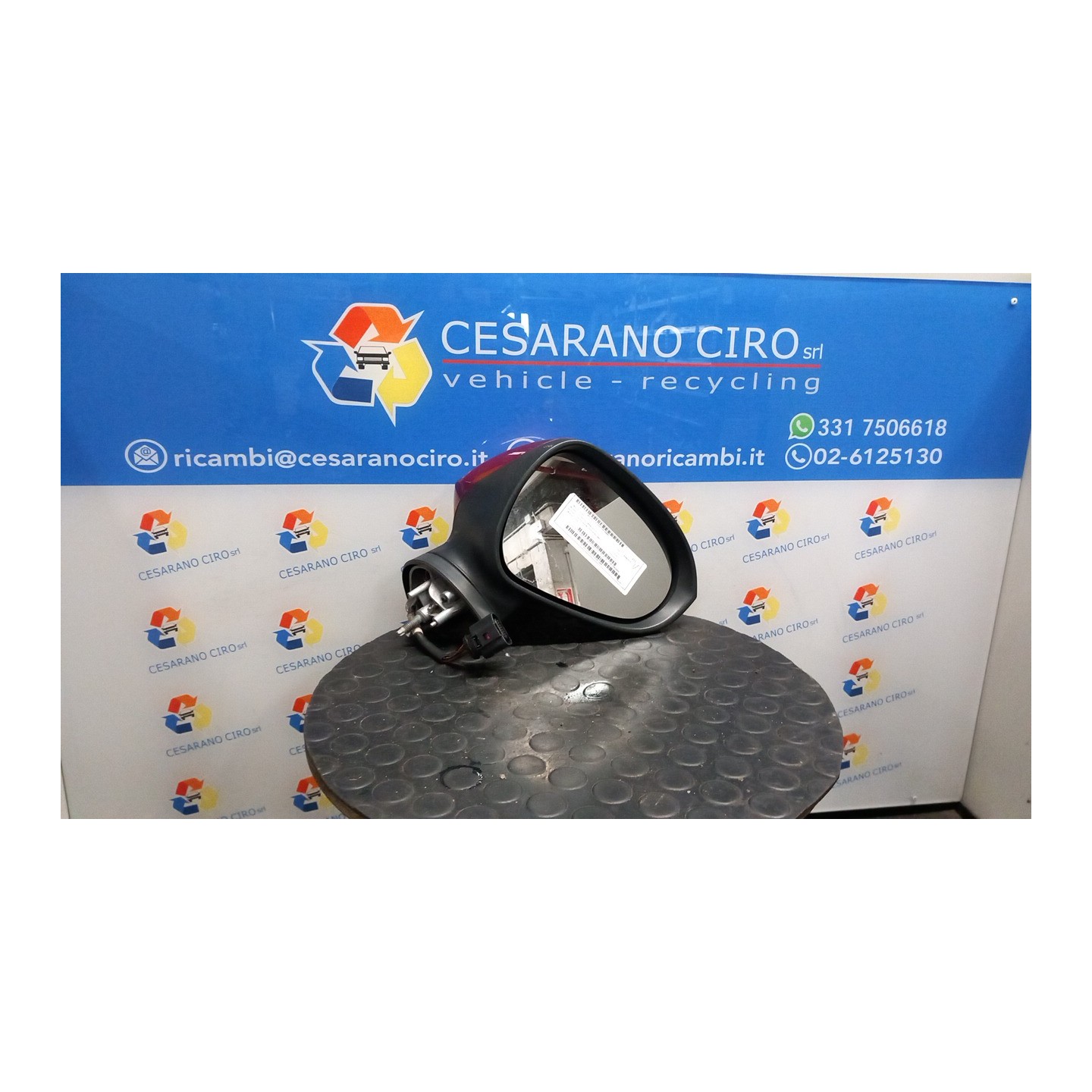RETROVISORE EST. REGOLAZ. ELETTR. RI DX. 002 SEAT LEON (1P) (06/05-02/13) CAX 1P1857508A9B9
