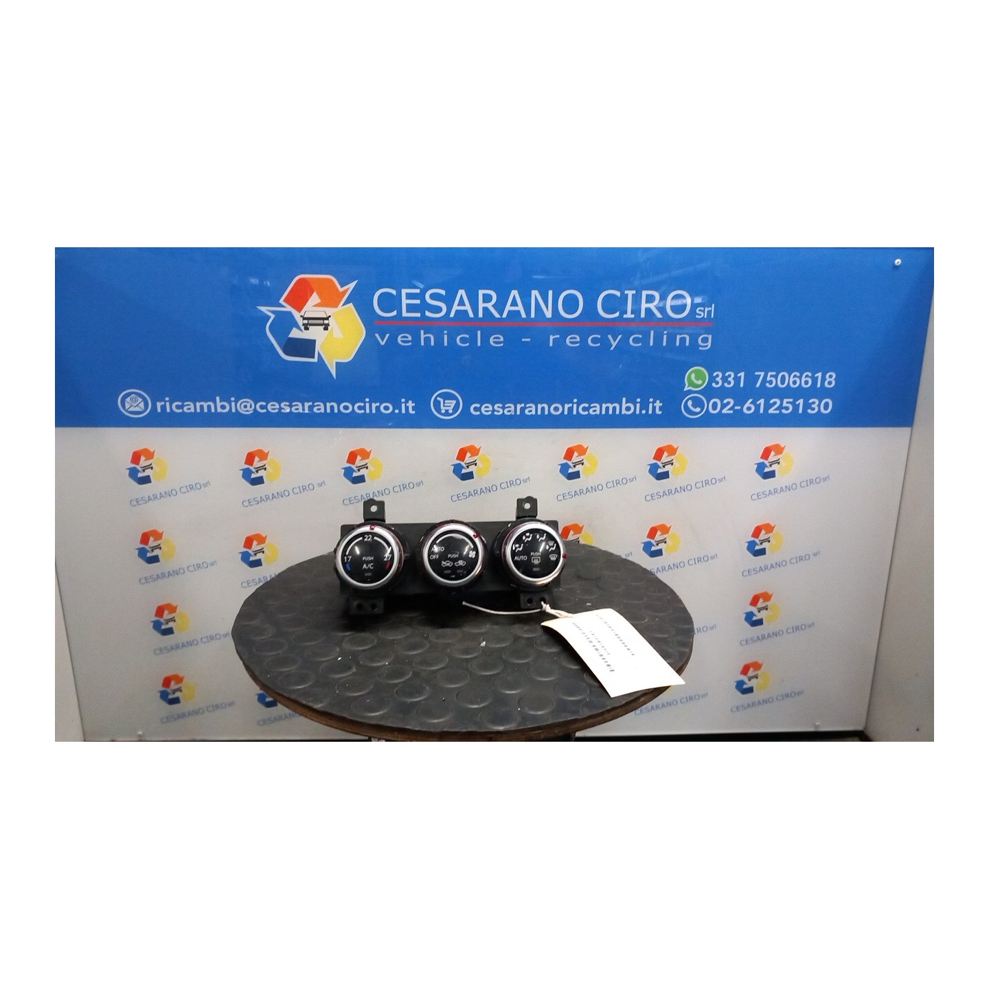 BLOCCO COMANDO CLIMATIZZAZIONE C/A/C 048 FIAT SEDICI (3B) (02/06-11/11) M16A 71743212
