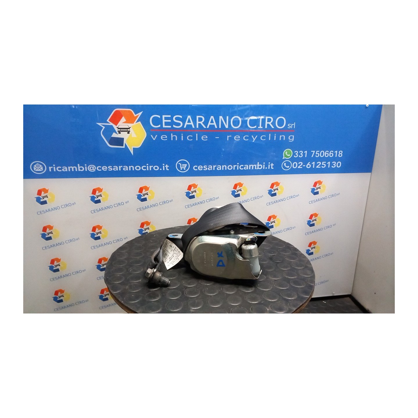 CINTURA DI SICUREZZA ANT. DX. 053 FIAT SEDICI (3B) (02/06-11/11) M16A 71750993